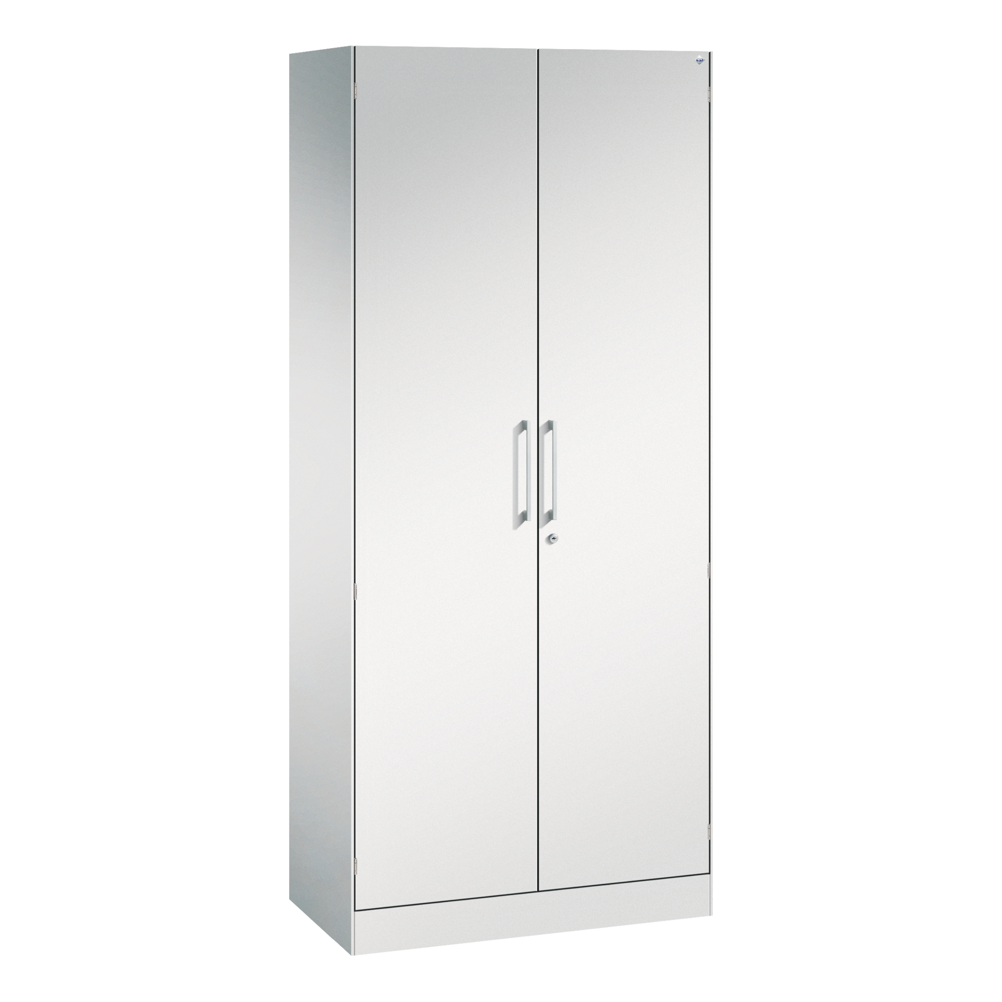 C+P Flügeltürenschrank Asisto 800 x 1.980 x 435 mm (B x H x T) lichtgrau — 2
