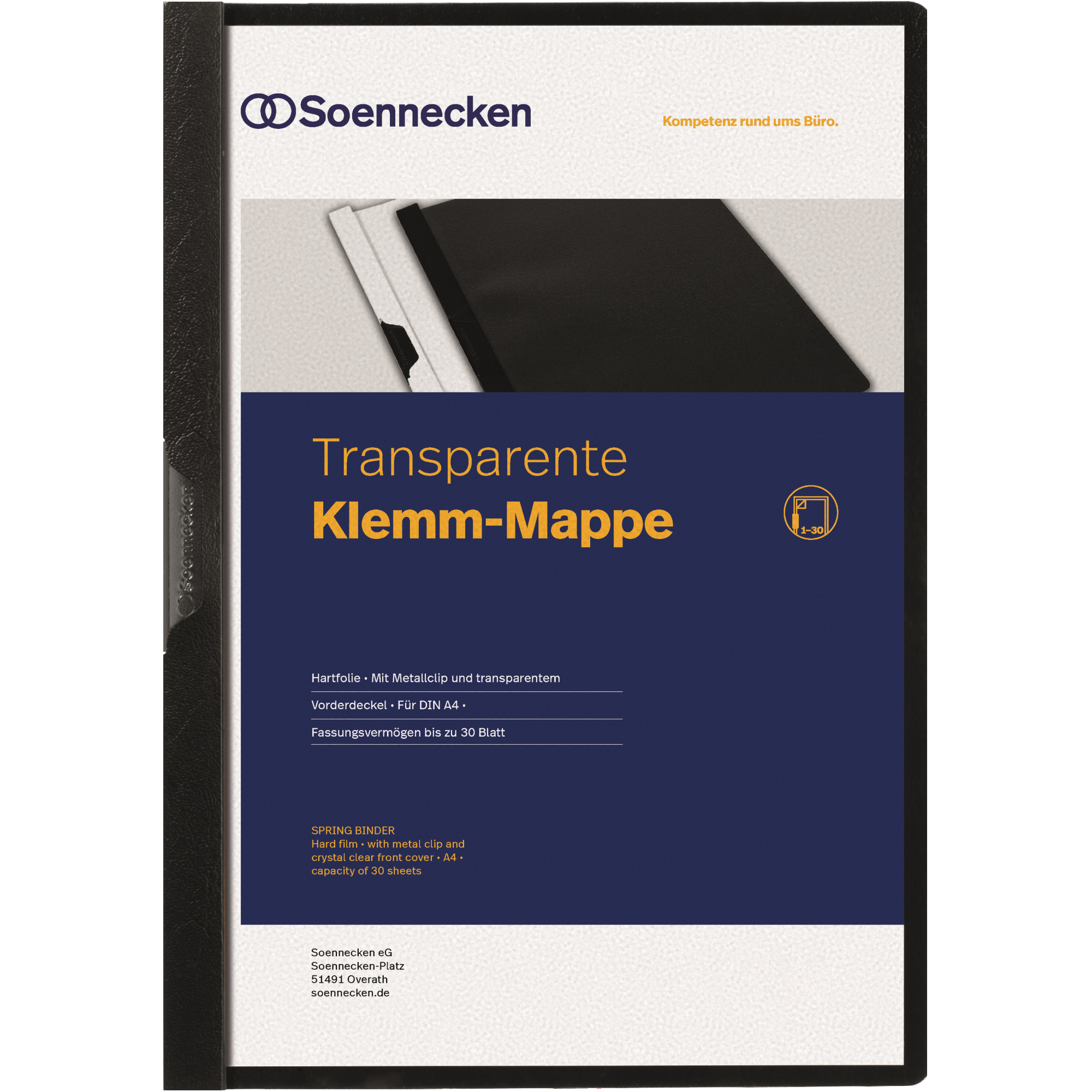 Soennecken Klemmmappe DIN A4 — 2