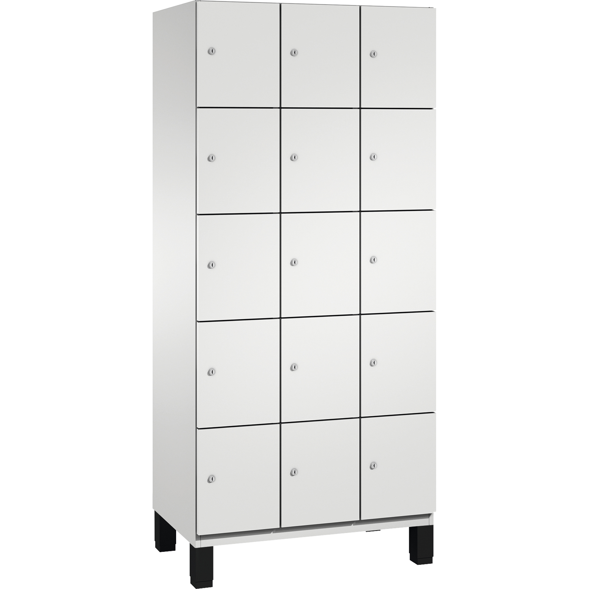 C+P Schließfachschrank Cambio 900 x 1.980 x 525 mm (B x H x T) 15 Fächer lichtgrau — 2
