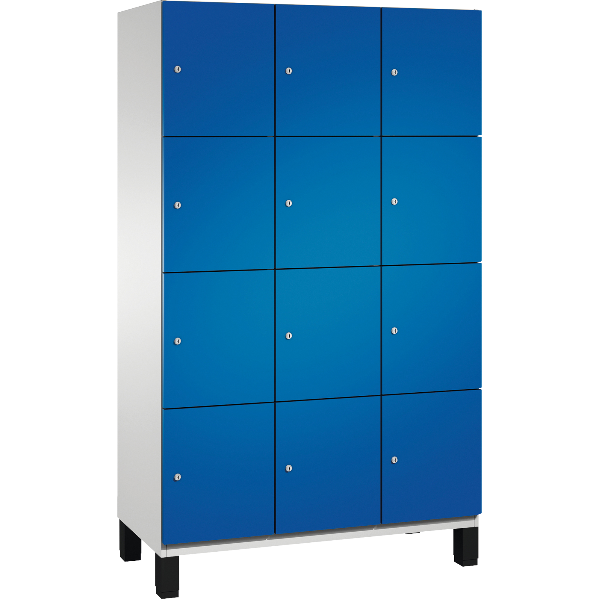 C+P Schließfachschrank Cambio 1.200 x 1.980 x 525 mm (B x H x T) 12 Fächer lichtgrau — 2
