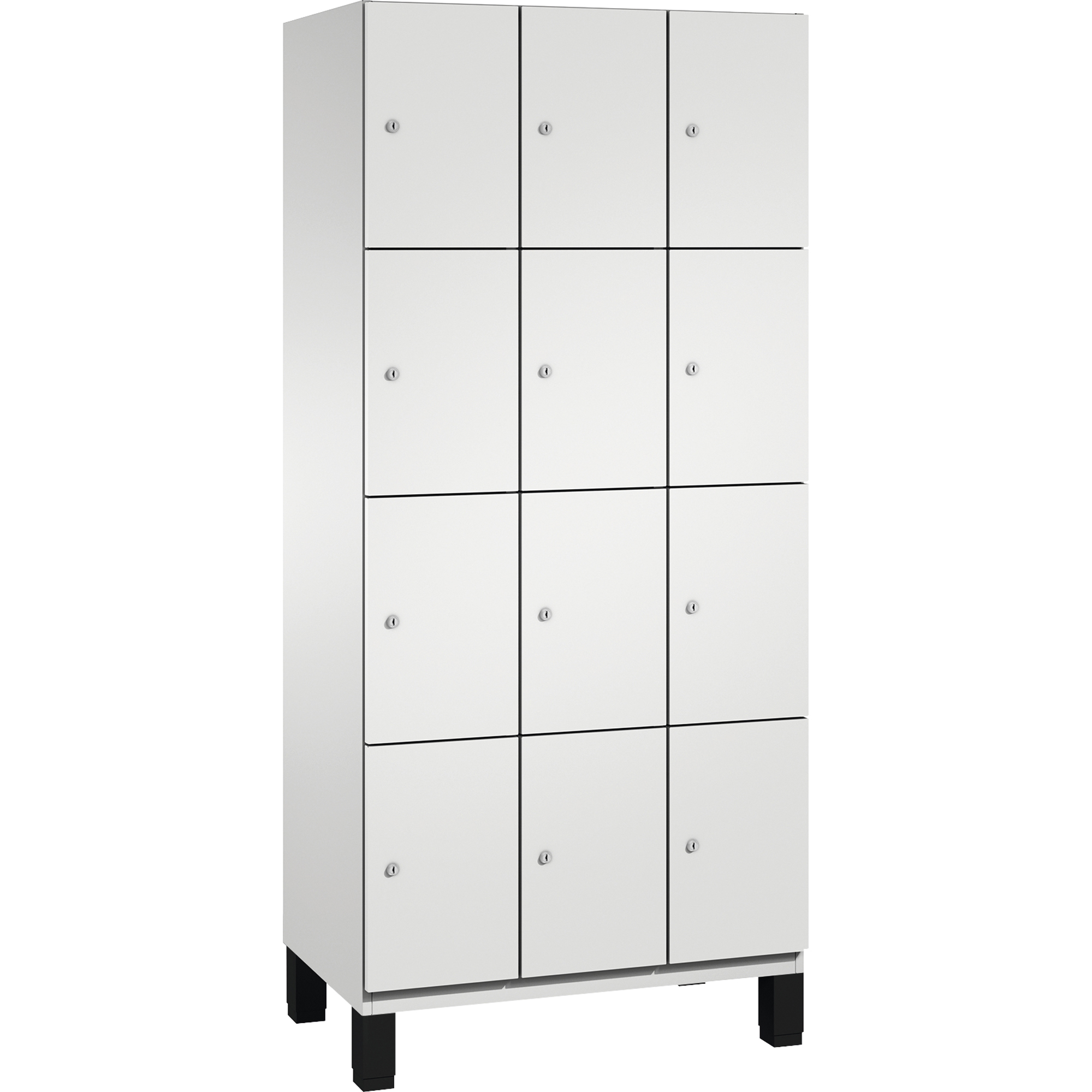 C+P Schließfachschrank Cambio 900 x 1.980 x 525 mm (B x H x T) 12 Fächer lichtgrau — 2