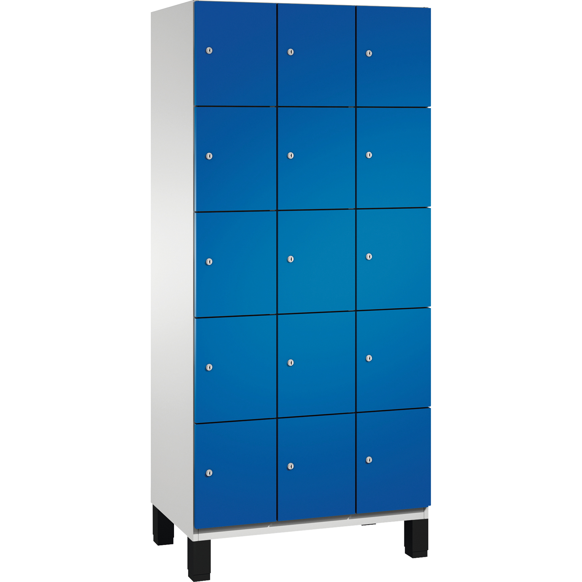 C+P Schließfachschrank Cambio 900 x 1.980 x 525 mm (B x H x T) 15 Fächer lichtgrau — 2