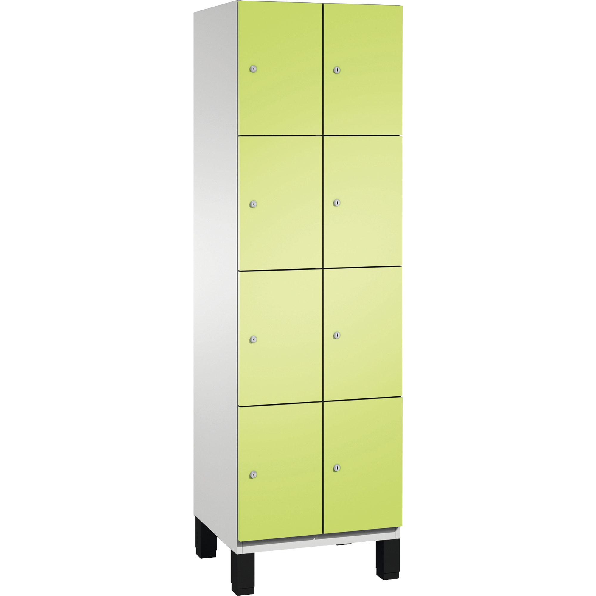 C+P Schließfachschrank Cambio 600 x 1.980 x 525 mm (B x H x T) 8 Fächer lichtgrau — 2