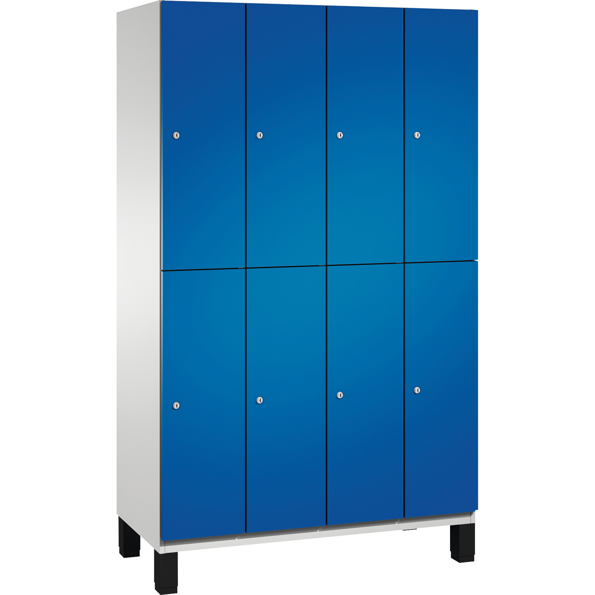 C+P Kleiderspind Cambio 8 Fächer mit Standfuß lichtgrau — 2