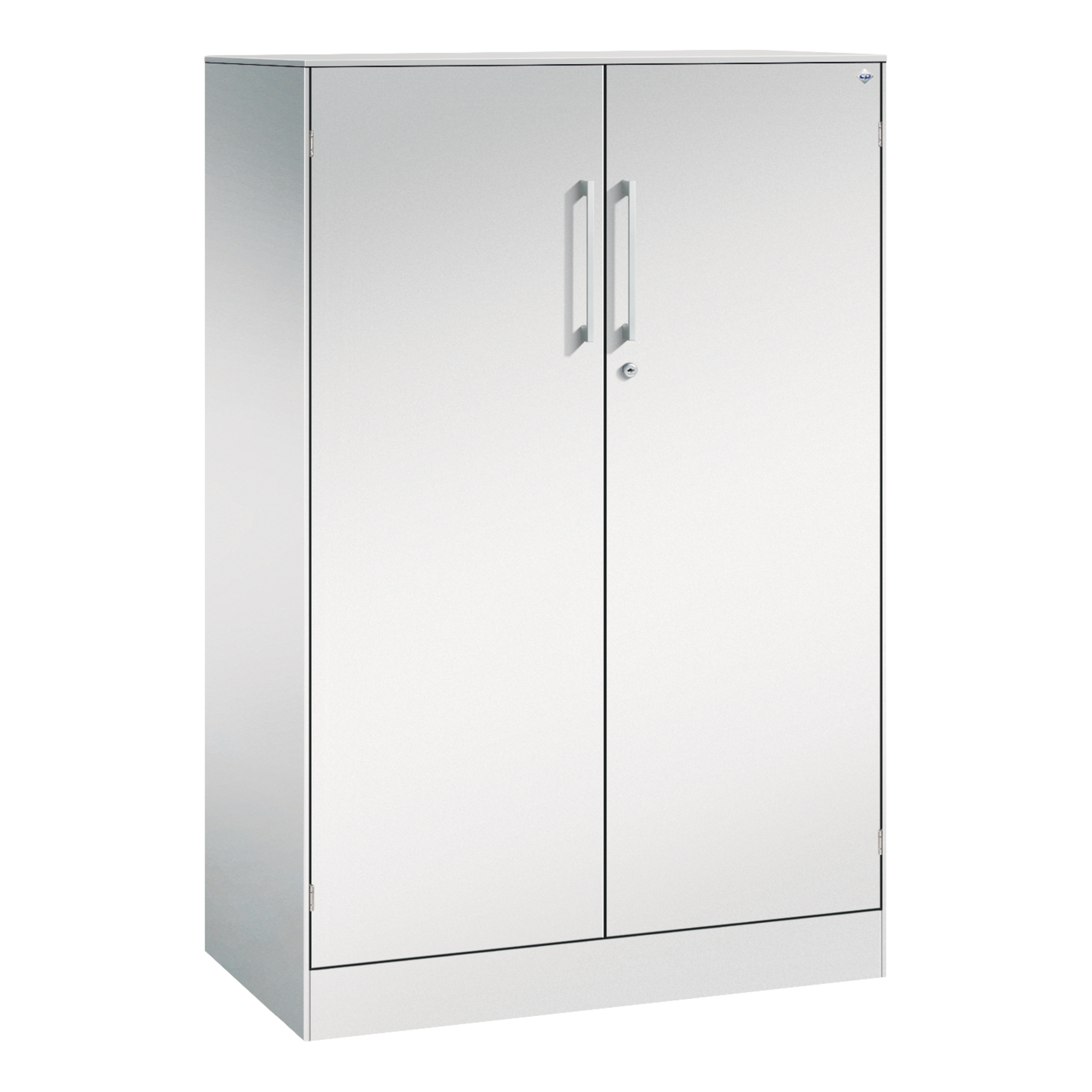 C+P Flügeltürenschrank Asisto 800 x 1.310 x 435 mm (B x H x T) lichtgrau — 2
