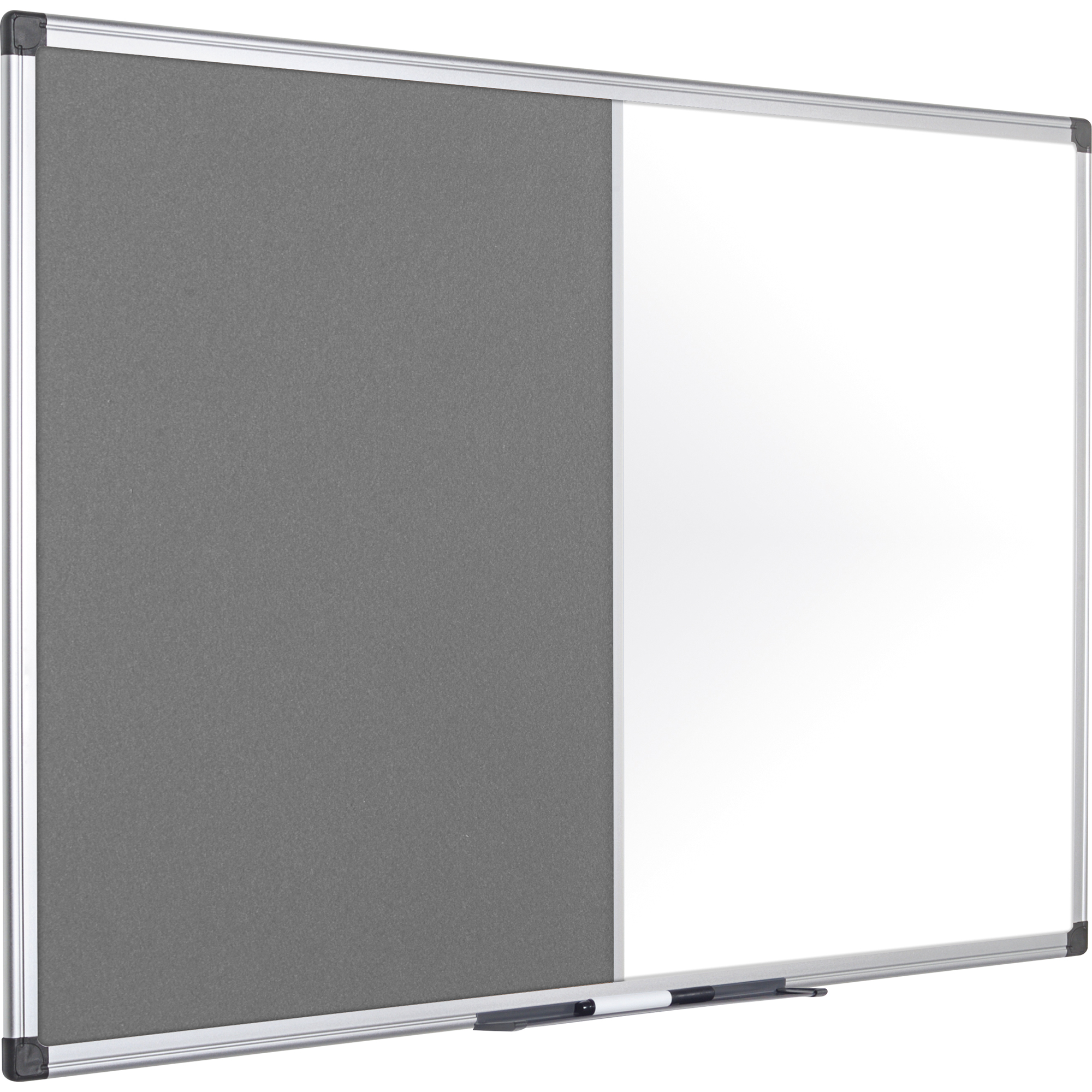 Bi-Office Maya Combination Board Grey FeltMagnetic Surface 90x60cm