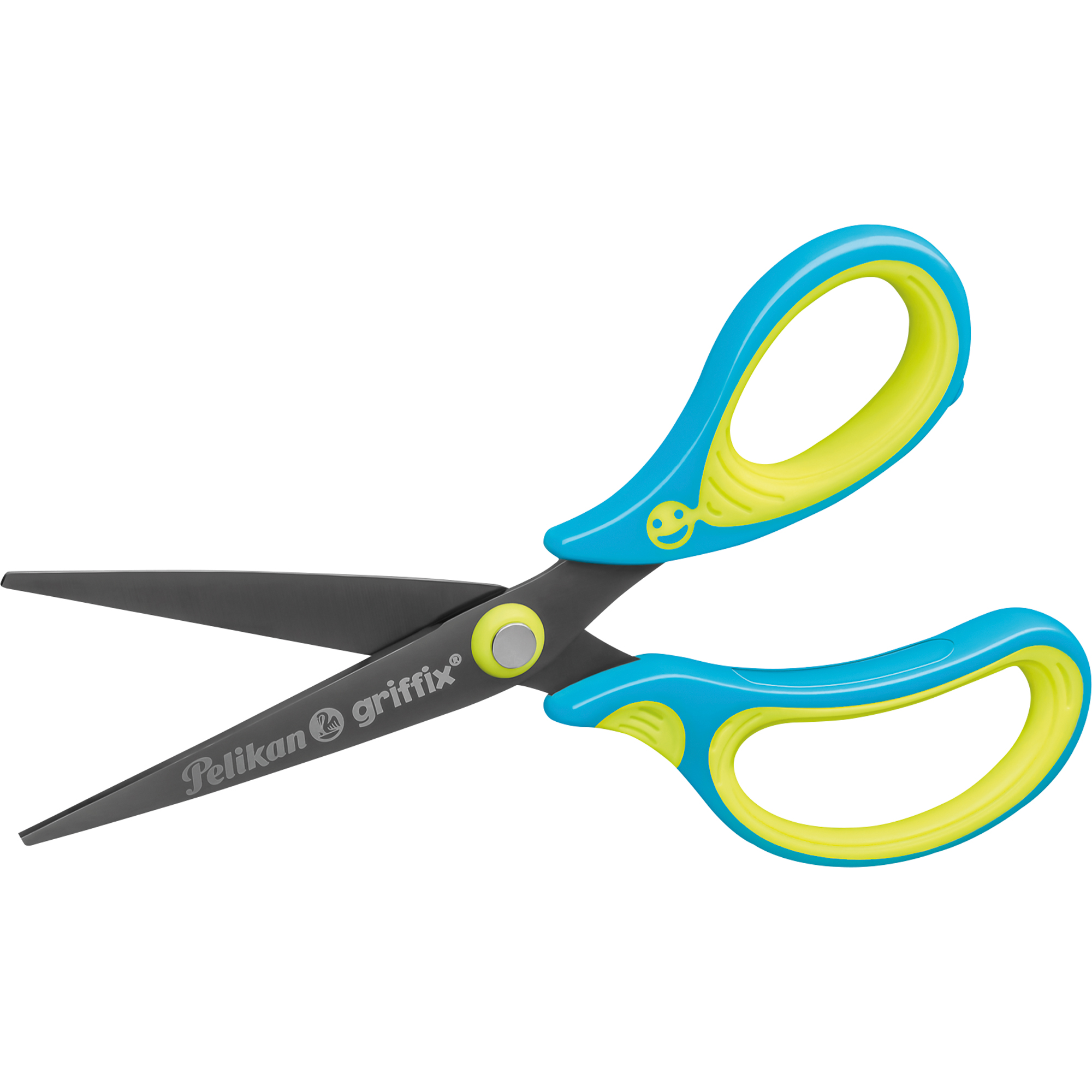 Pelikan Bastelschere griffix® asymmetrisch, gerade, Langauge 150 mm Neon Fresh Blue — 2