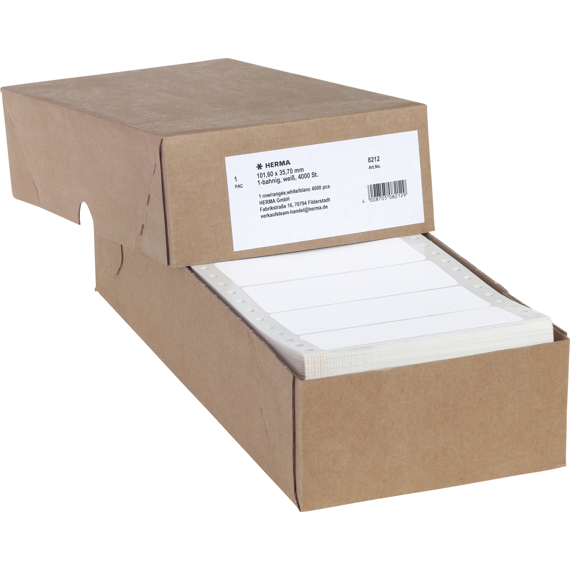 HERMA Computeretiketten weiß 101,6x35,7  mm Papier  4000 St.