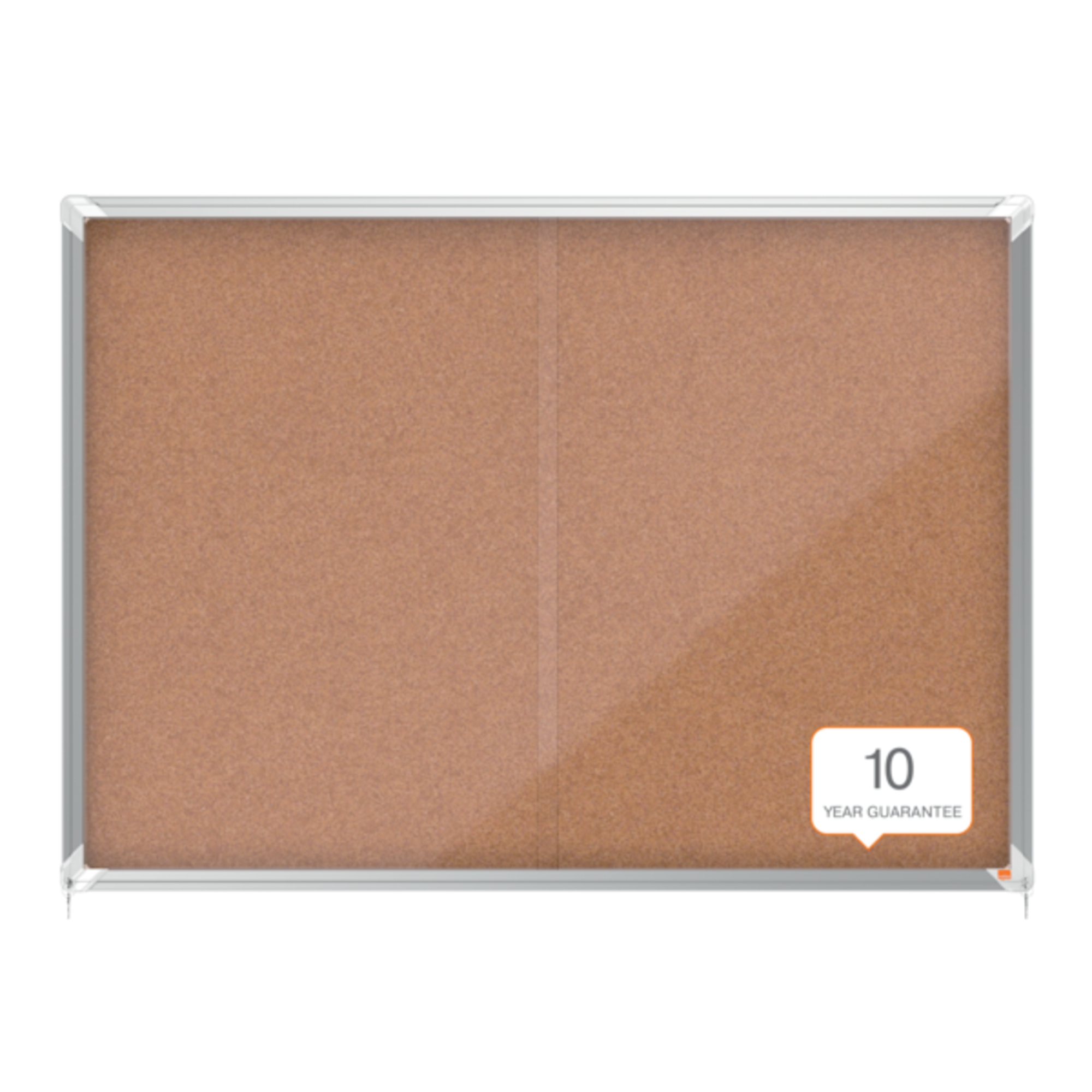 Nobo Premium Plus Cork Lockable Notice Board Sliding Door 18xA4