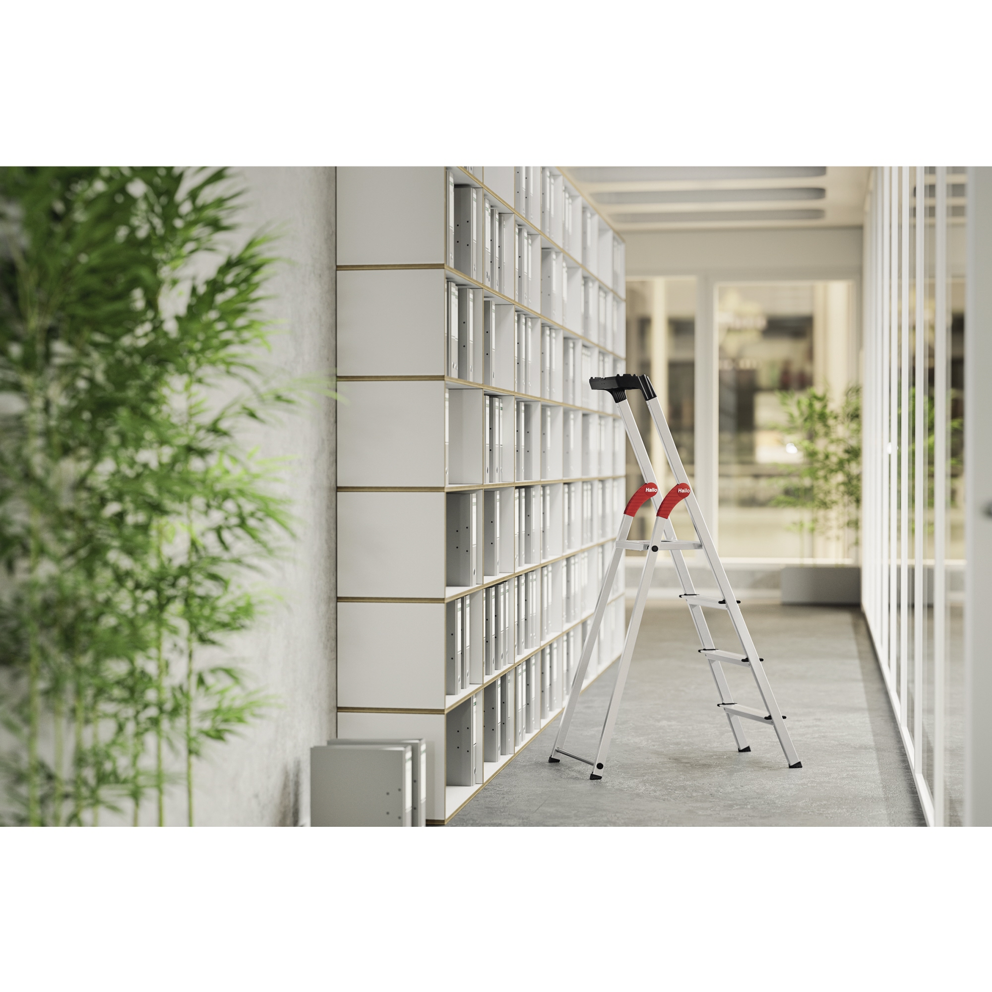 Hailo Stehleiter L60 StandardLine 4 Stufen — 2