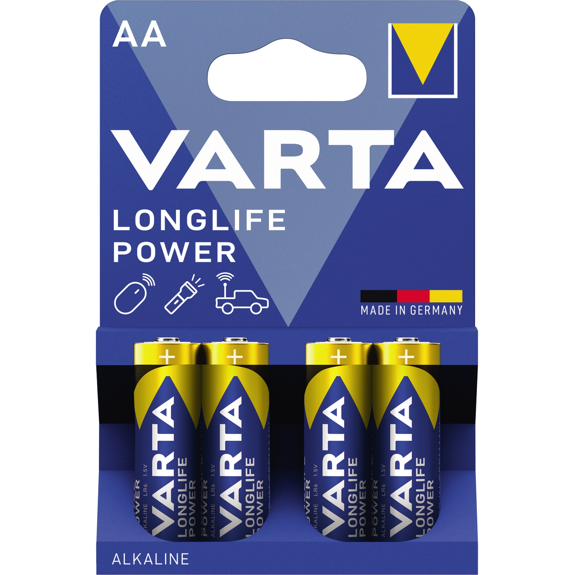 Varta Batterie Longlife Power AA/Mignon 2.970 mAh 4 St./Pack. — 2