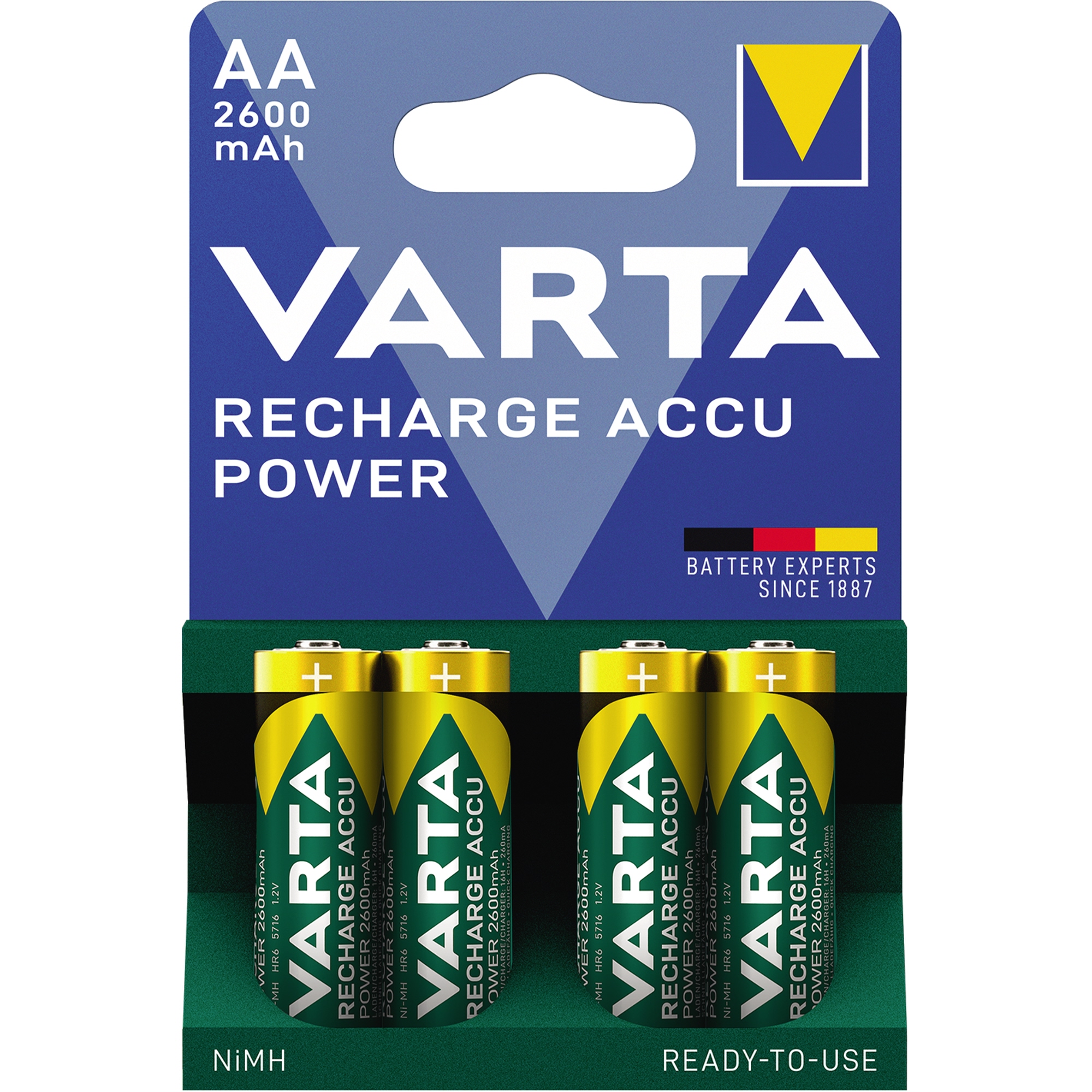 Varta Akku Recharge Accu Power AA/Mignon 4 St./Pack. — 2