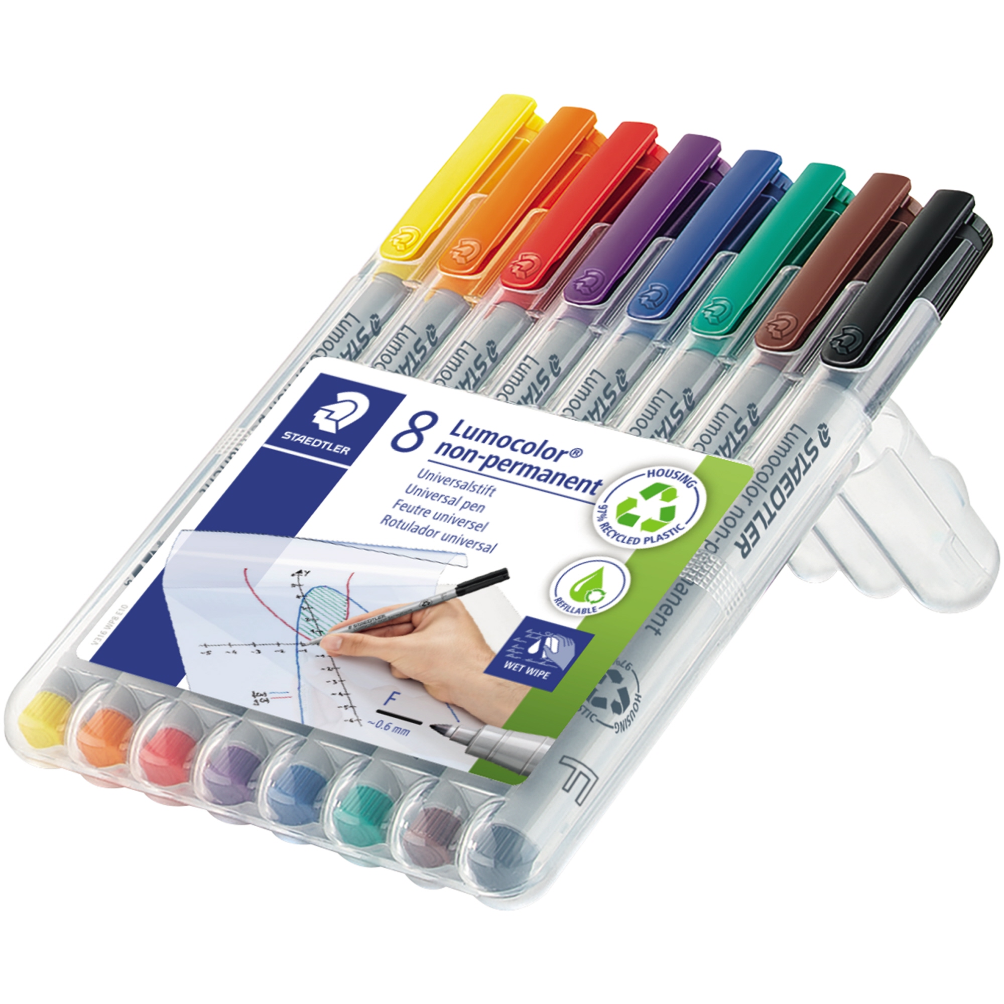 STAEDTLER® Folienstift Lumocolor® non-permanent 316 8 St./Pack. — 2