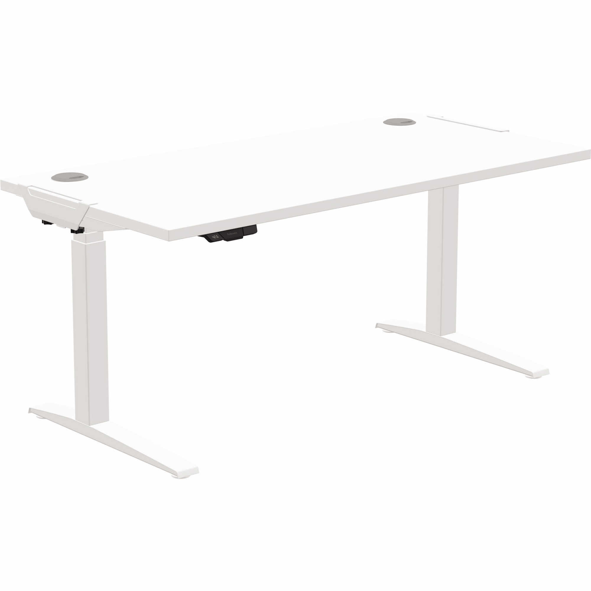 Fellowes® Schreibtisch Levado™ 1.600 x 640-1.260 x 800 mm (B x H x T) — 2