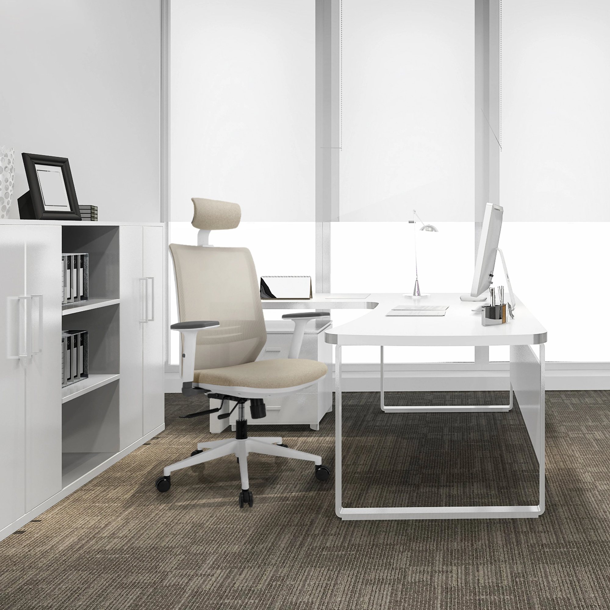 hjh OFFICE Bürodrehstuhl PROFONDO PRO W mit Kopfstütze — 2