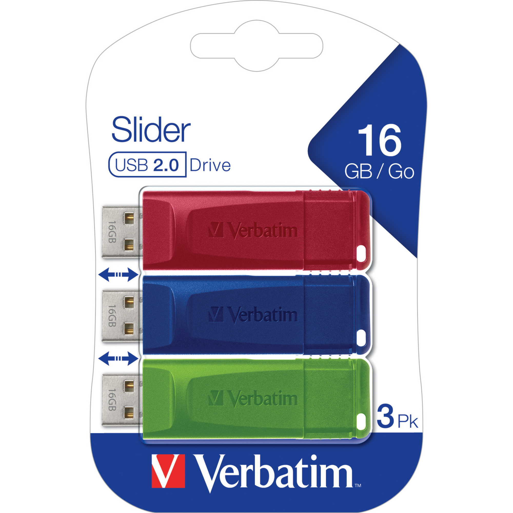 Verbatim USB-Stick Slider USB 2.0 16 Gbyte — 2