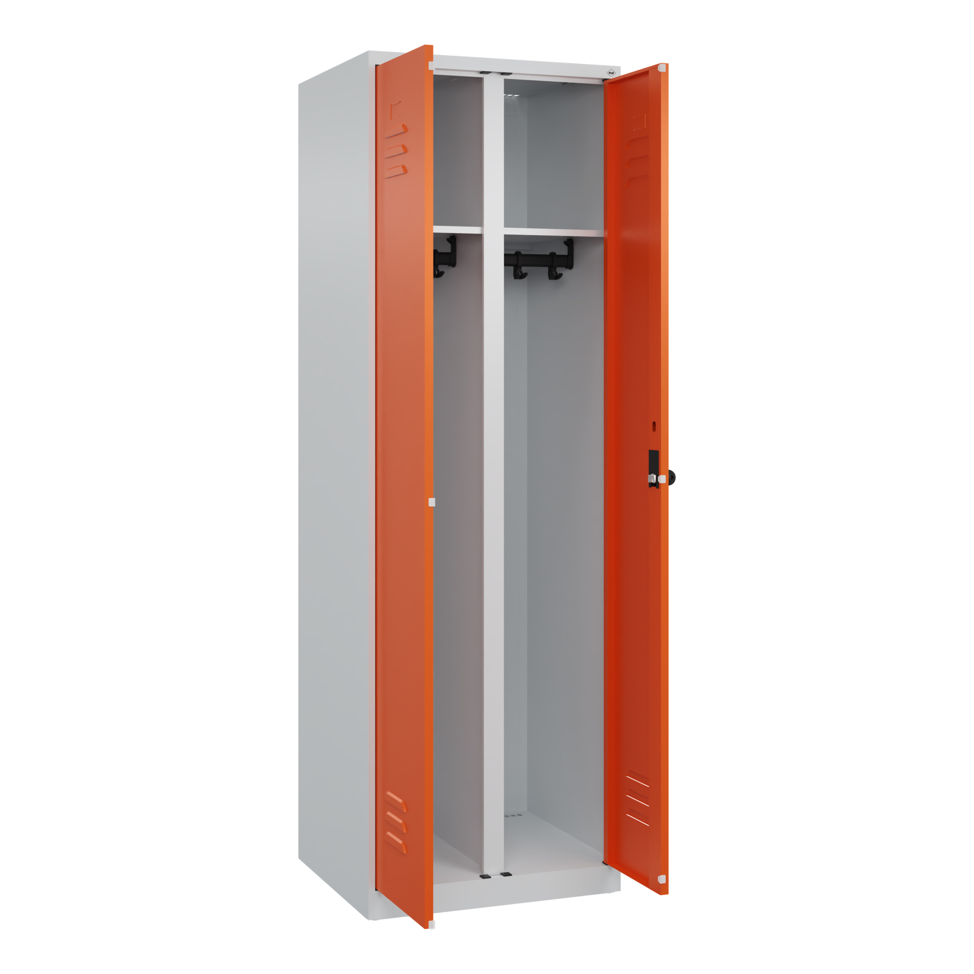 C+P Kleiderspind Classic PLUS mit Sockel lichtgrau — 2