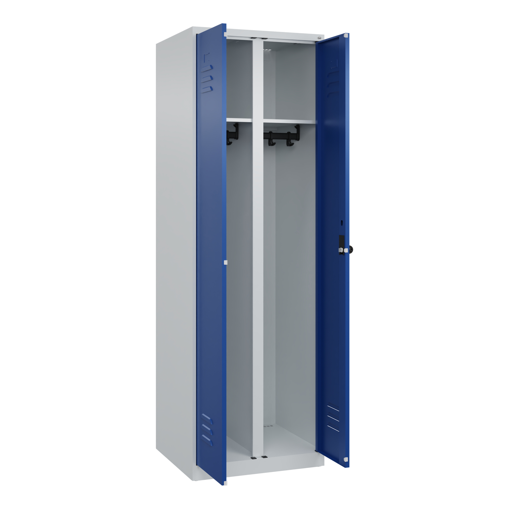C+P Kleiderspind Classic PLUS mit Sockel lichtgrau — 2