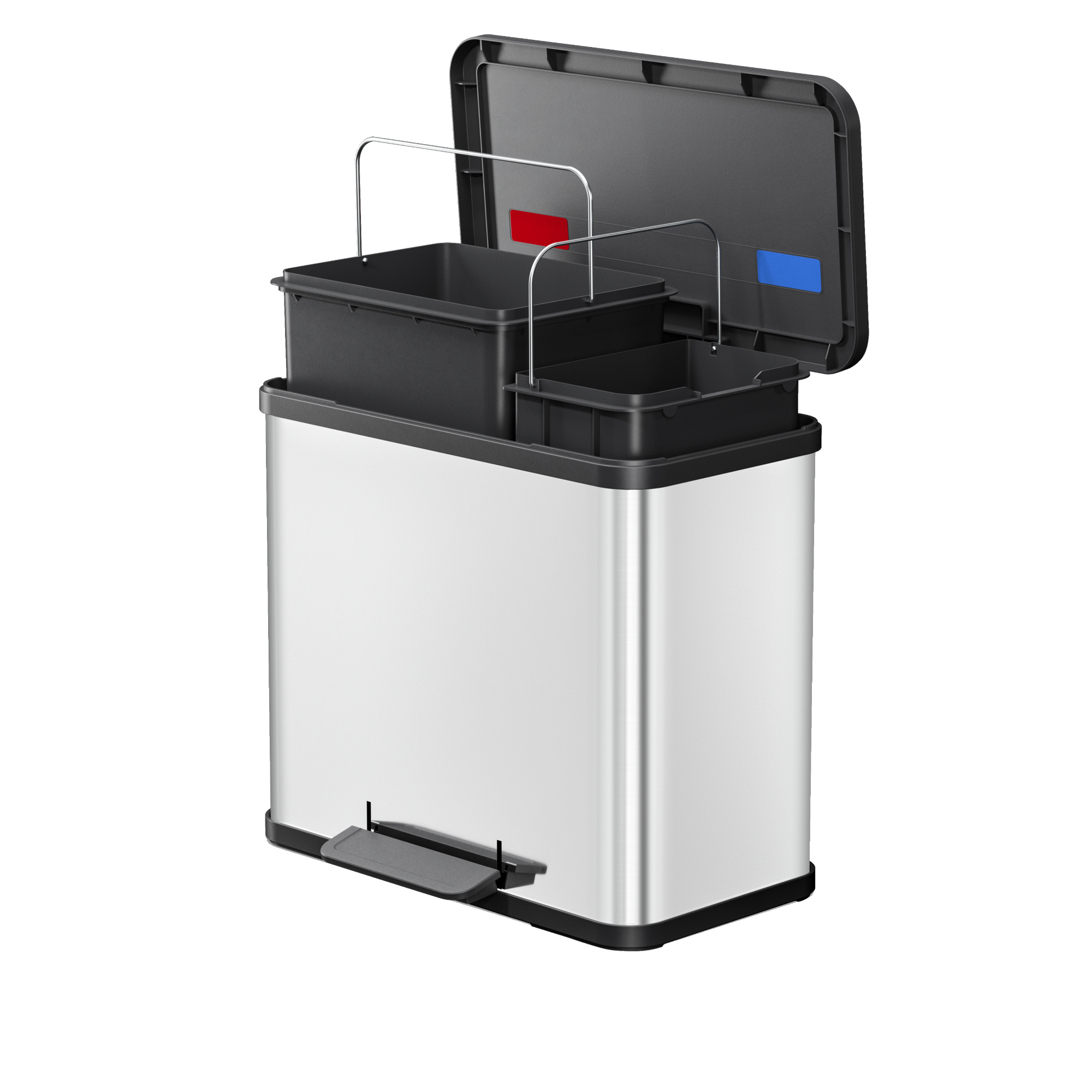 Hailo Tretabfalleimer Edelstahl — 2