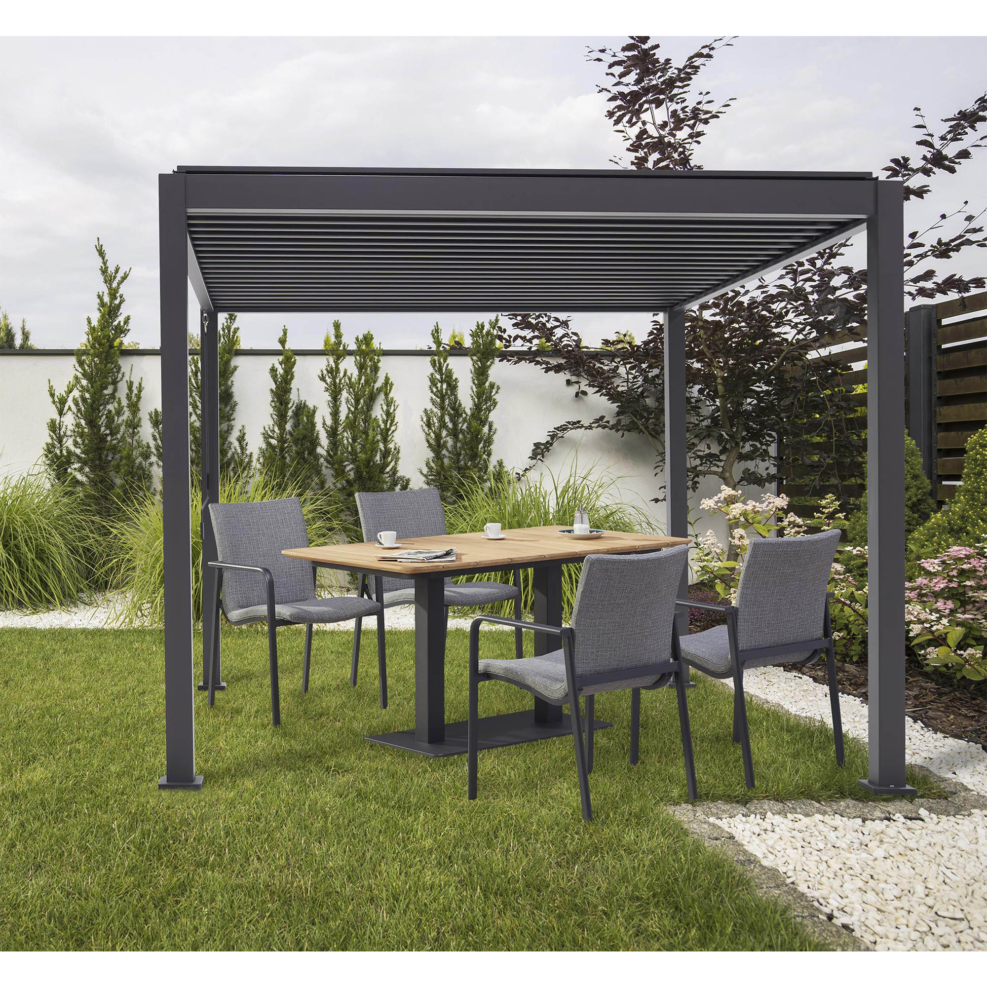 barths Terrassenüberdachung Cadiz 300 x 250 x 400 cm (B x H x T) — 2