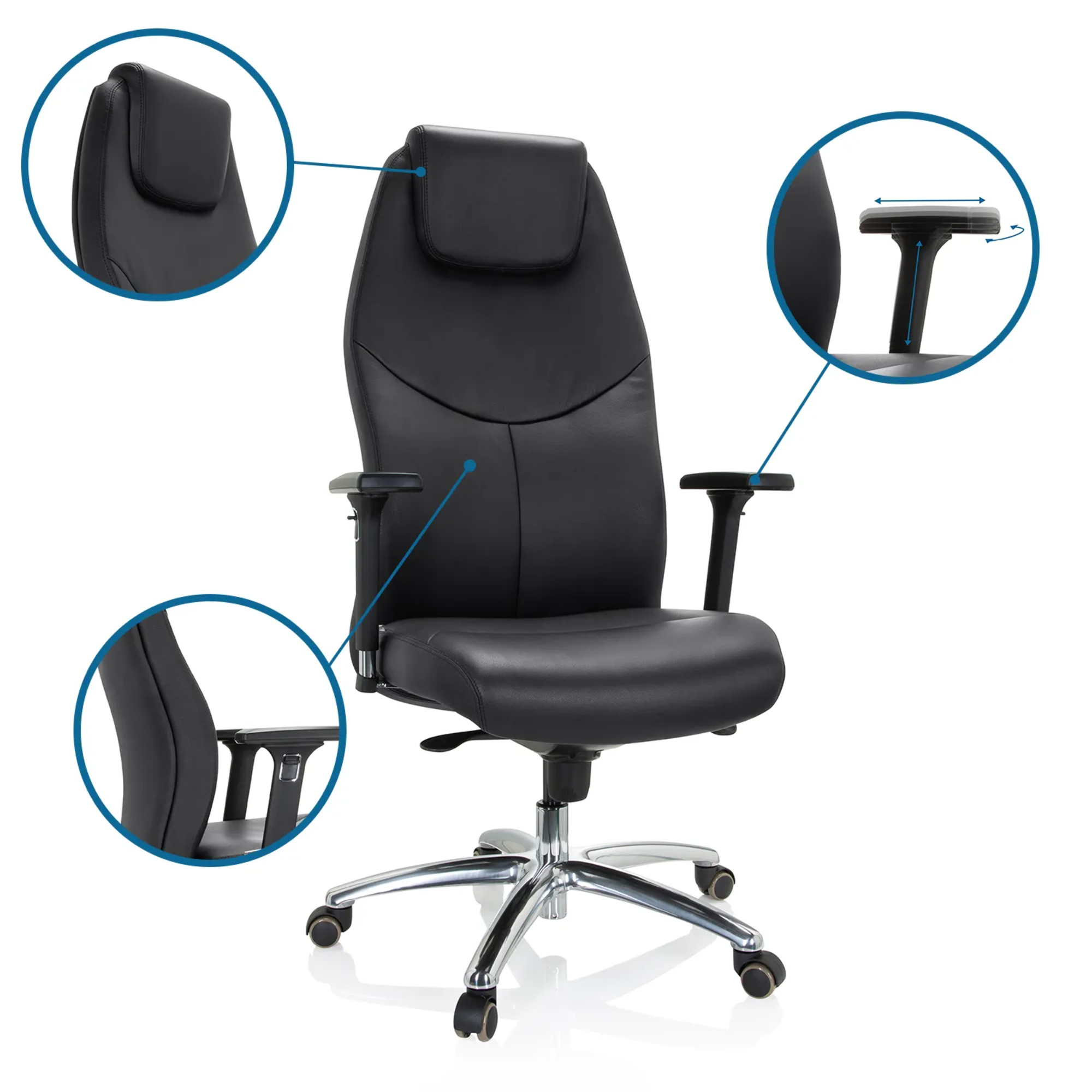 hjh OFFICE Chefsessel FERRARA — 2