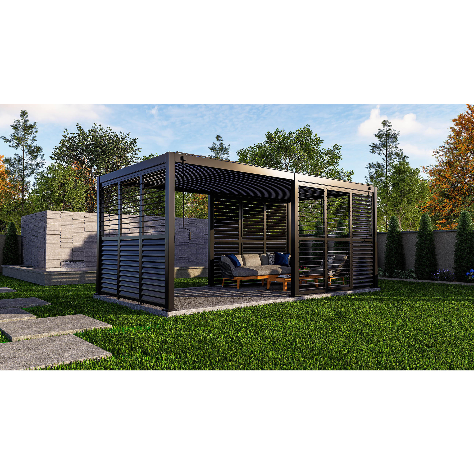 barths Zubehör Terrassenüberdachung Shutter Best Terrassenüberdachung Cadiz 49940050 — 2