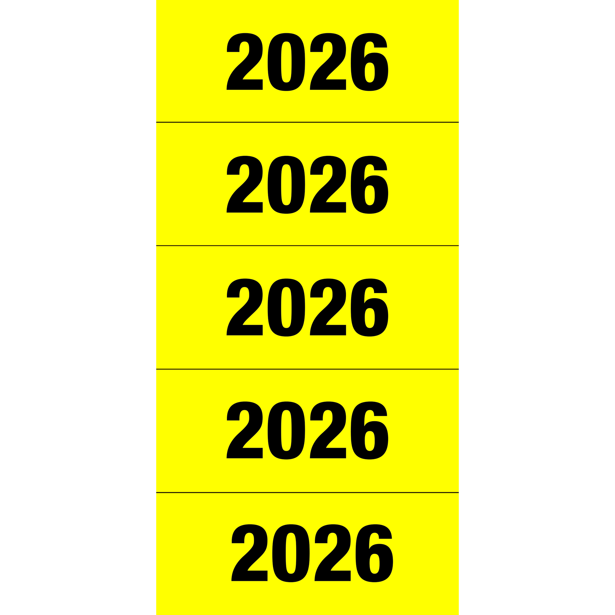 HERMA Jahresschild 2026 — 2