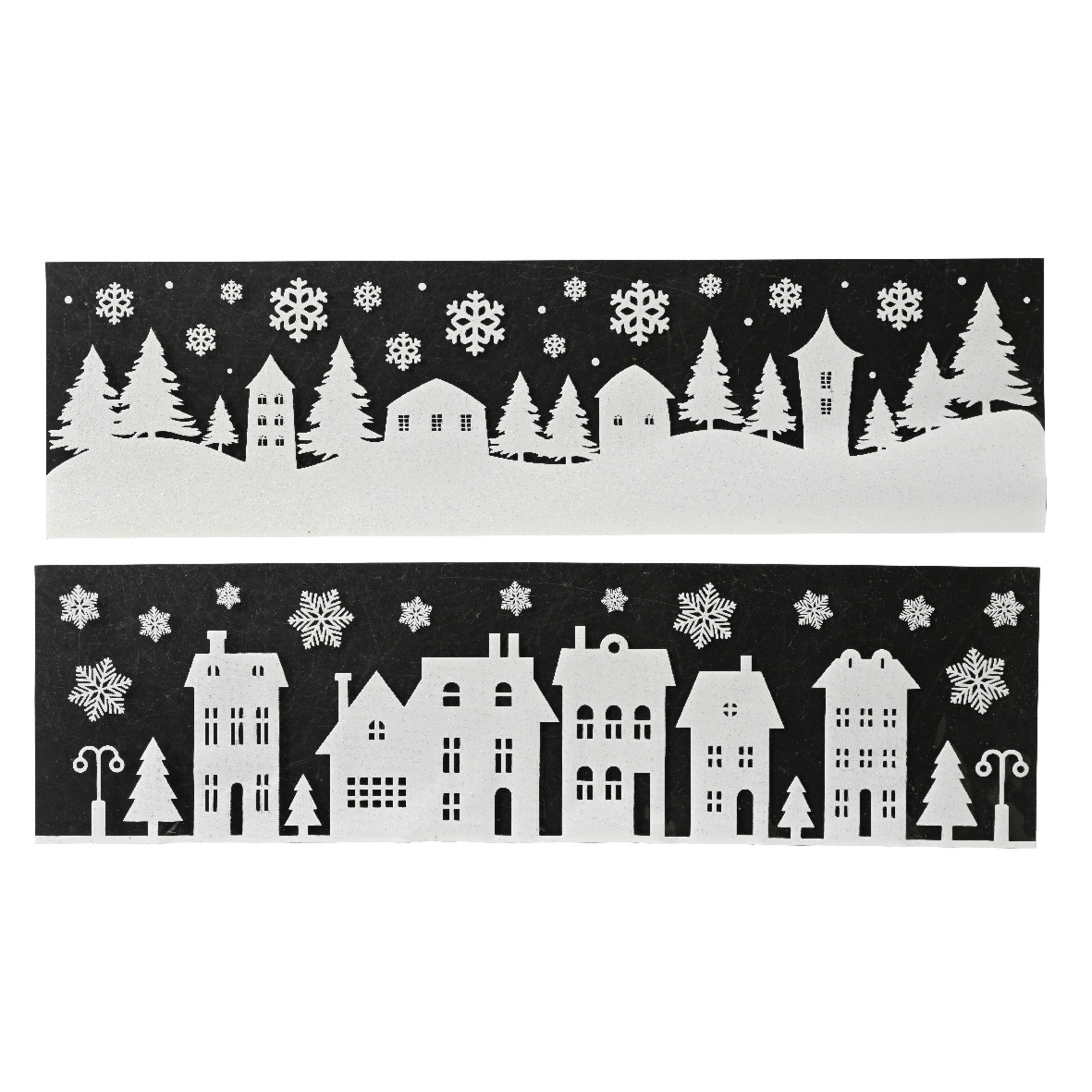 DECORIS Fensterbild 14 x 50 cm (B x L) Häuser sortiert — 2