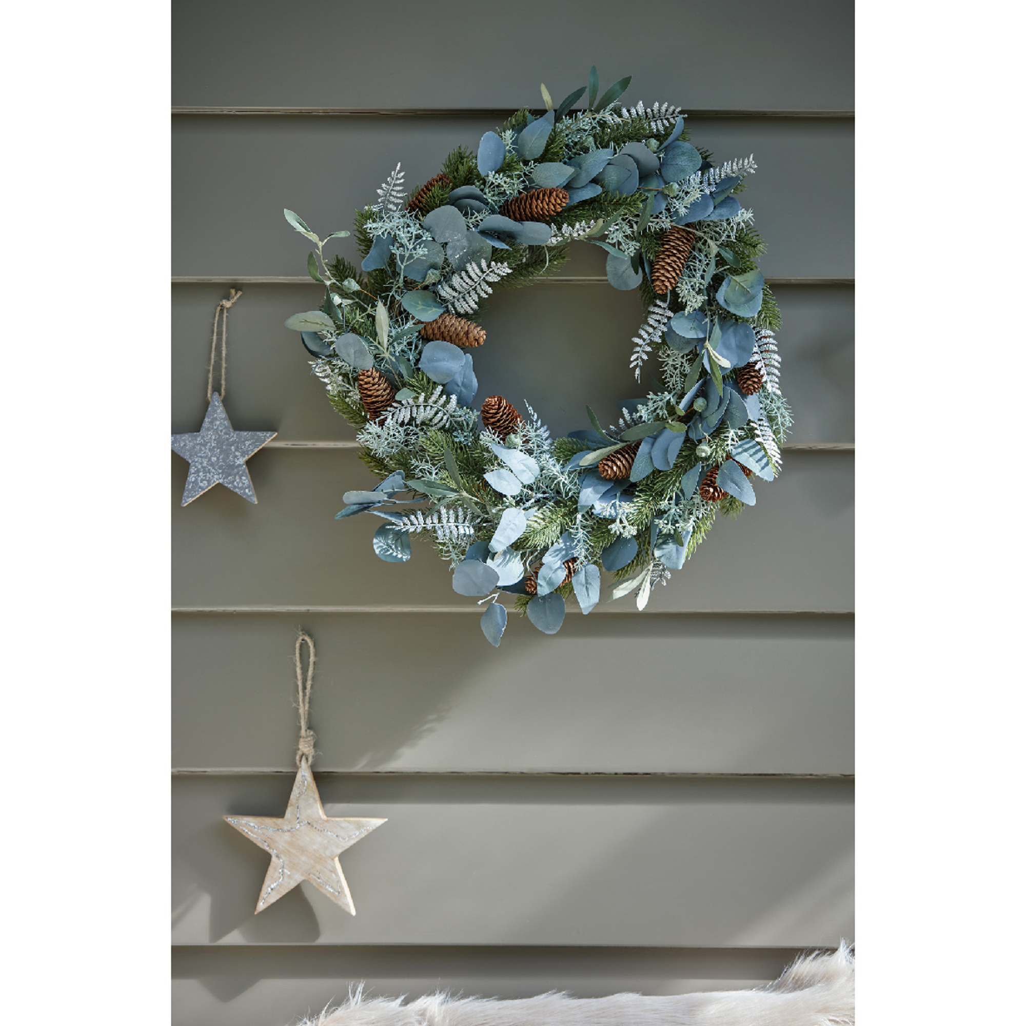 EVERLANDS Weihnachtskranz Modern 40 x 8 cm (Ø x H) — 2