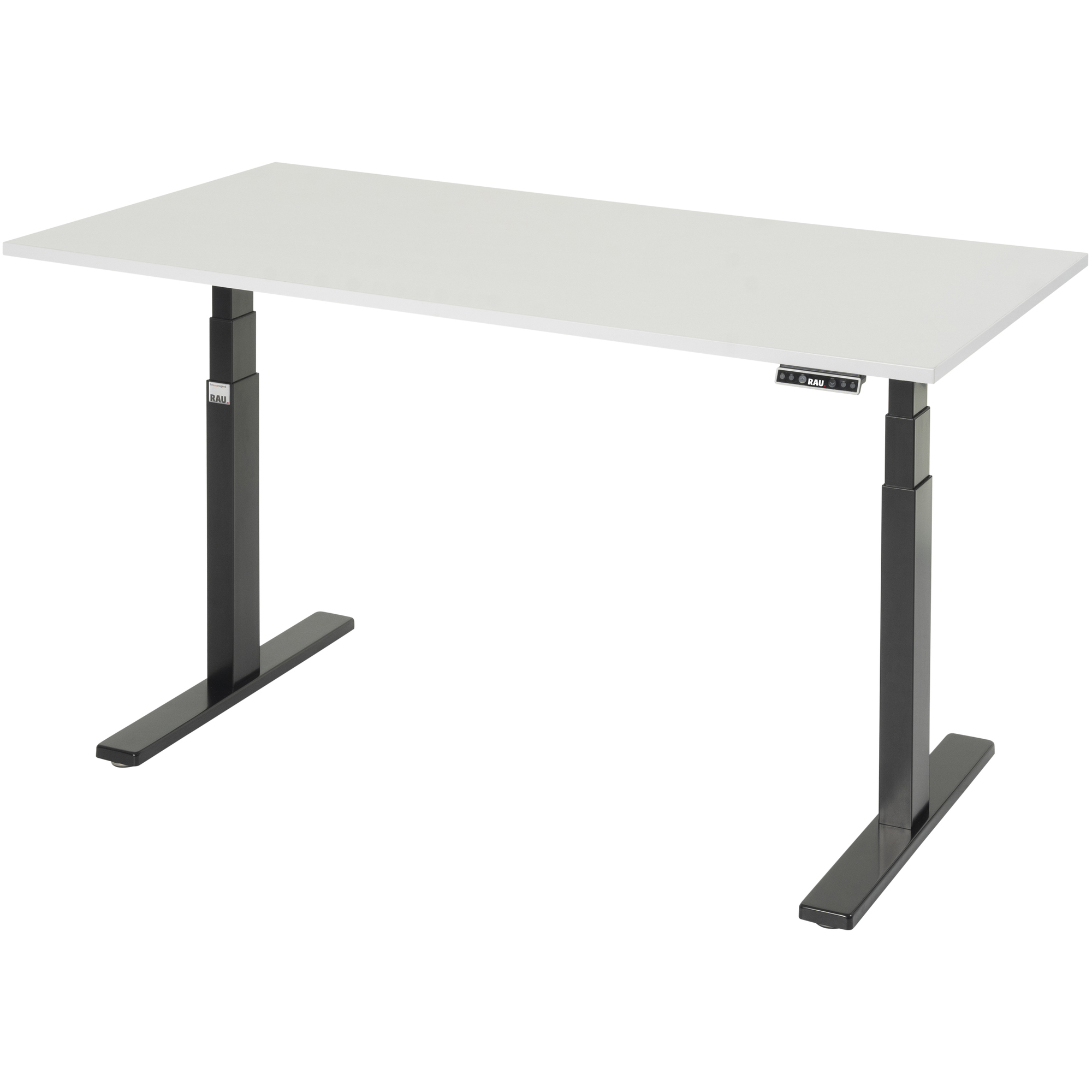 RAU Schreibtisch Adlatus 100 22 cm tiefschwarz — 2