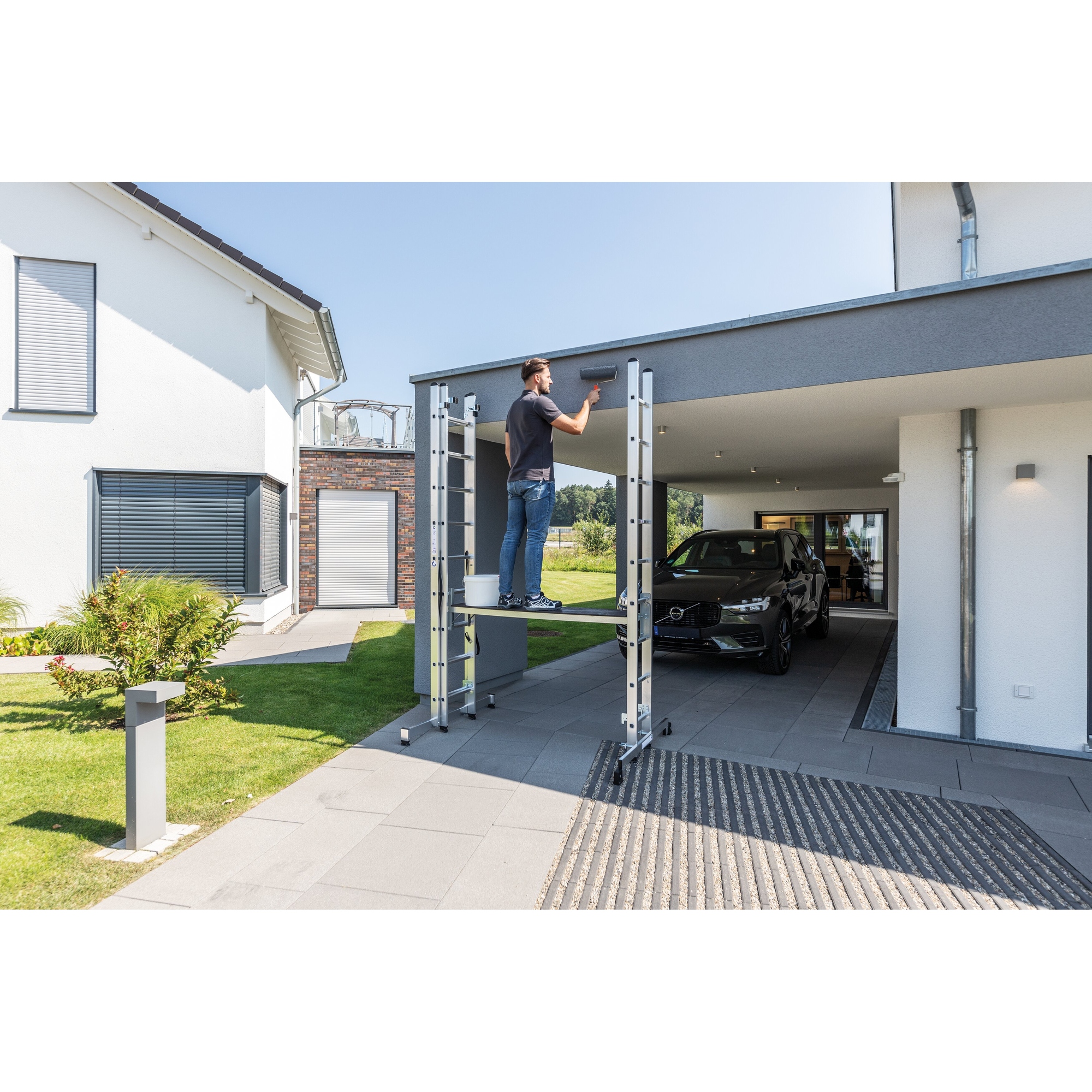 MUNK Multifunktionsleiter 3 x 9 Stufen — 2