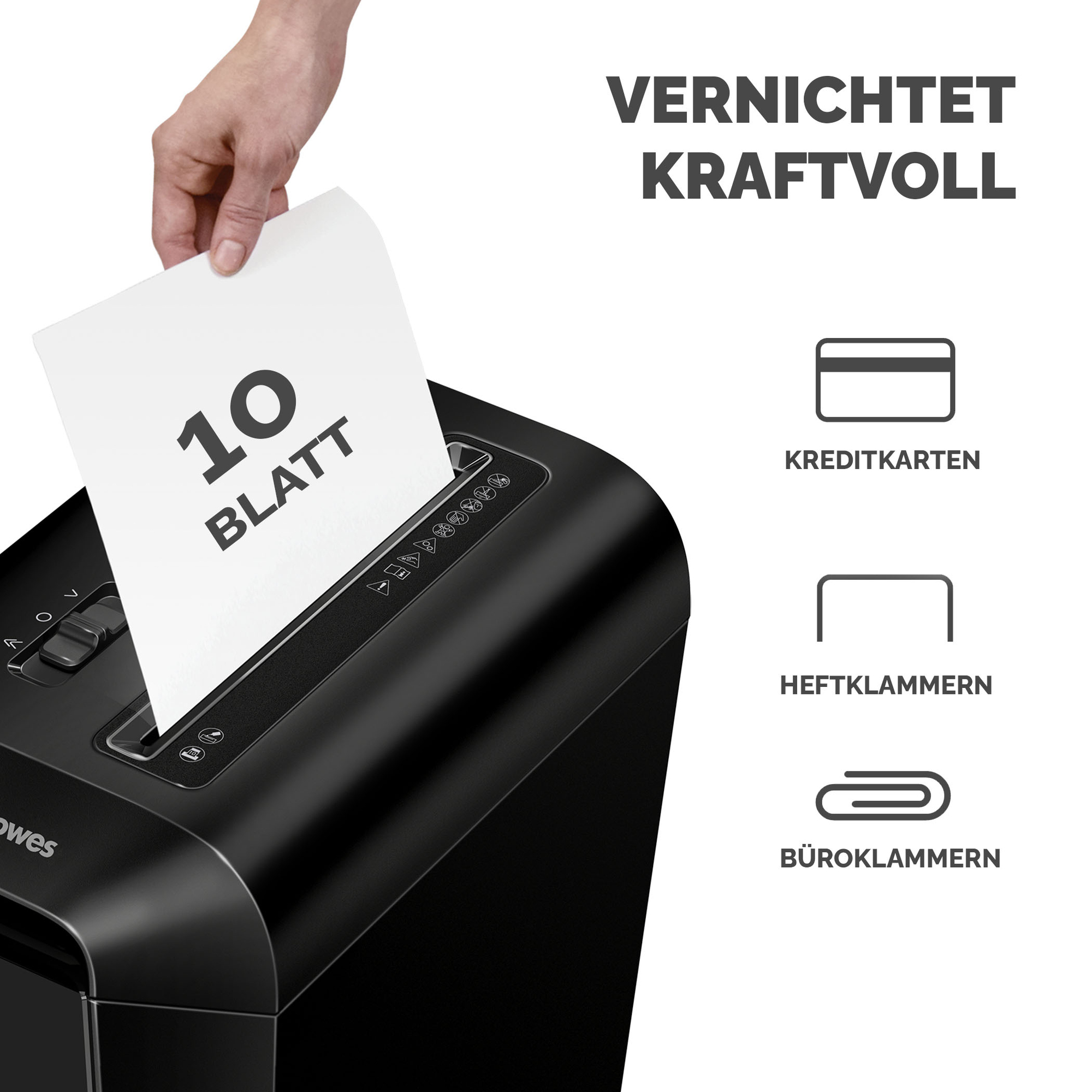 Fellowes® Aktenvernichter Powershred® LX65 — 2