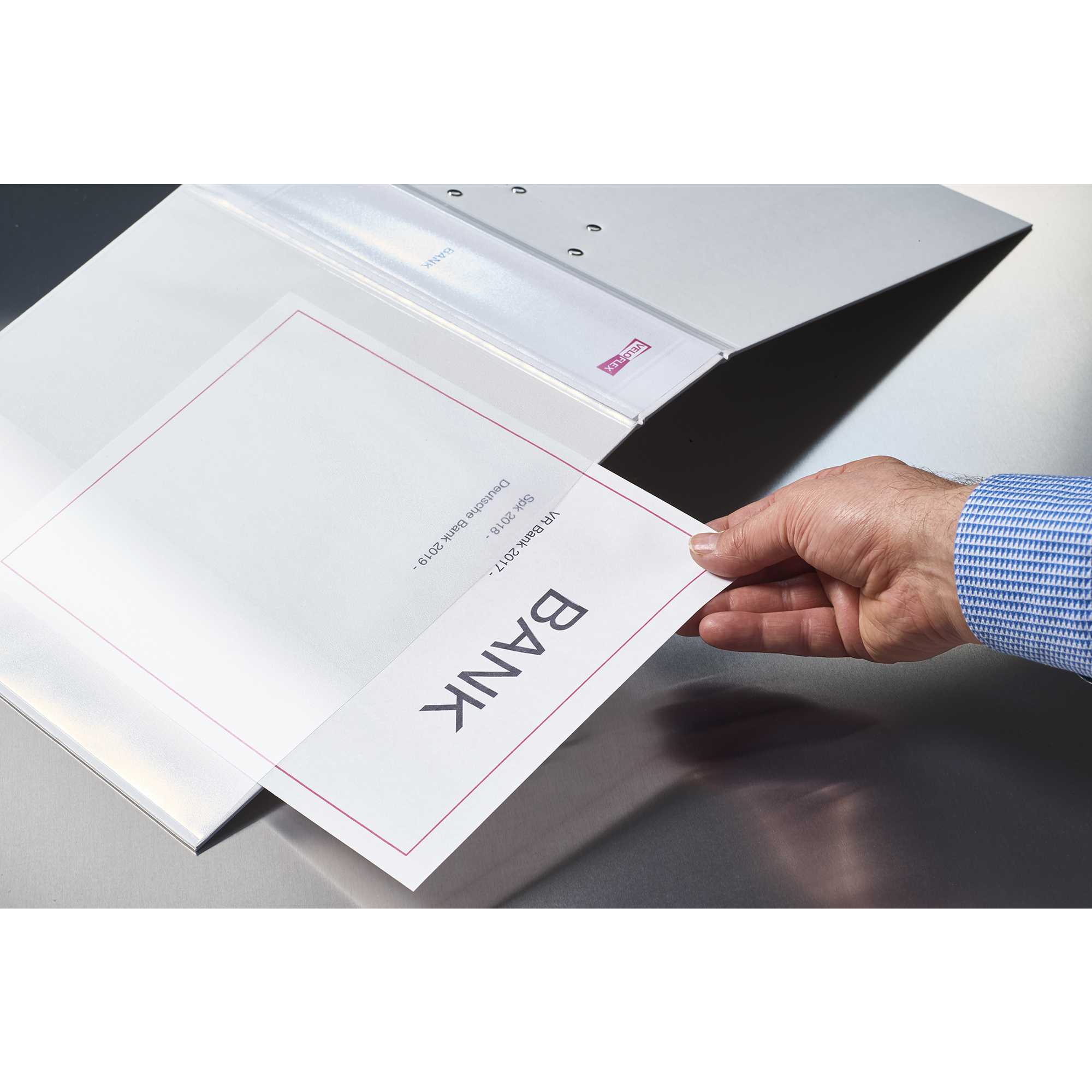 Veloflex Präsentationsringbuch VELODUR® 46 mm DIN A4 4 Ringe, D-Mechanik — 2