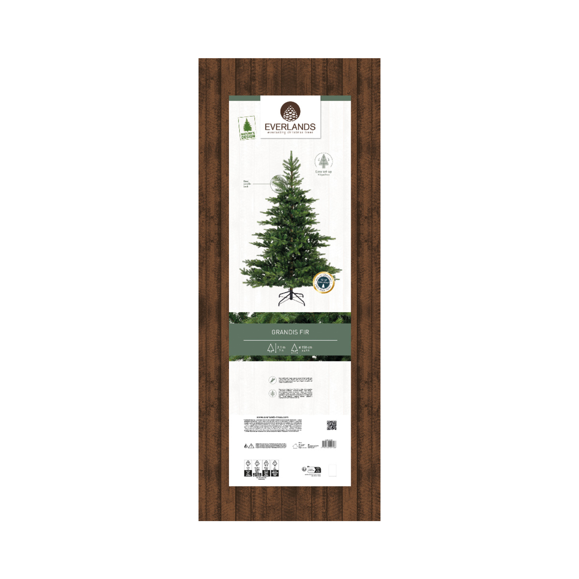 EVERLANDS Weihnachtsbaum Grandis Fir 150 x 210 cm (Ø x H) — 2