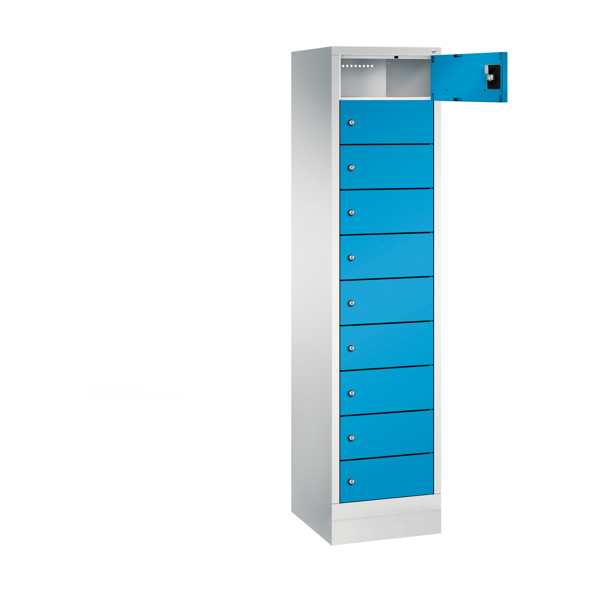 C+P Schließfachschrank Evolo48 mit Sockel 10 Fächer — 2