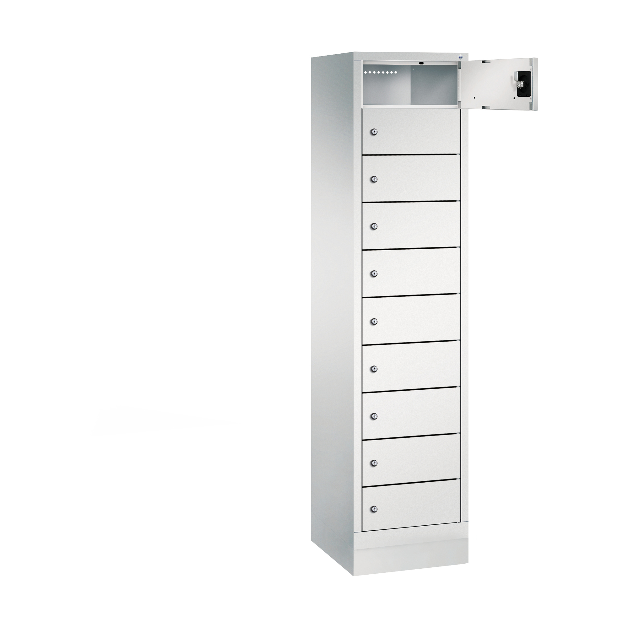 C+P Schließfachschrank Evolo48 mit Sockel 10 Fächer — 2