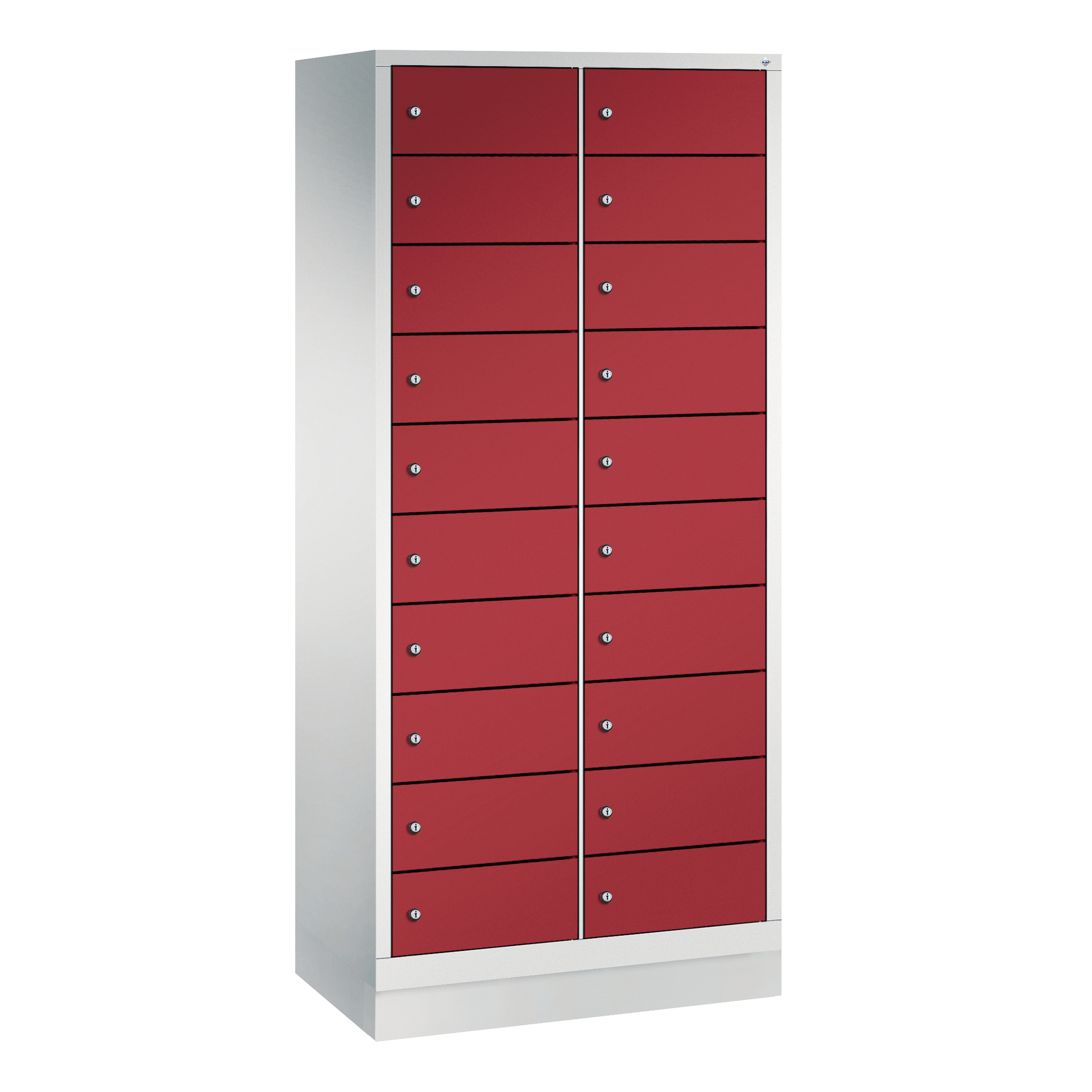 C+P Schließfachschrank Evolo48 mit Sockel 2 x 10 Fächer — 2