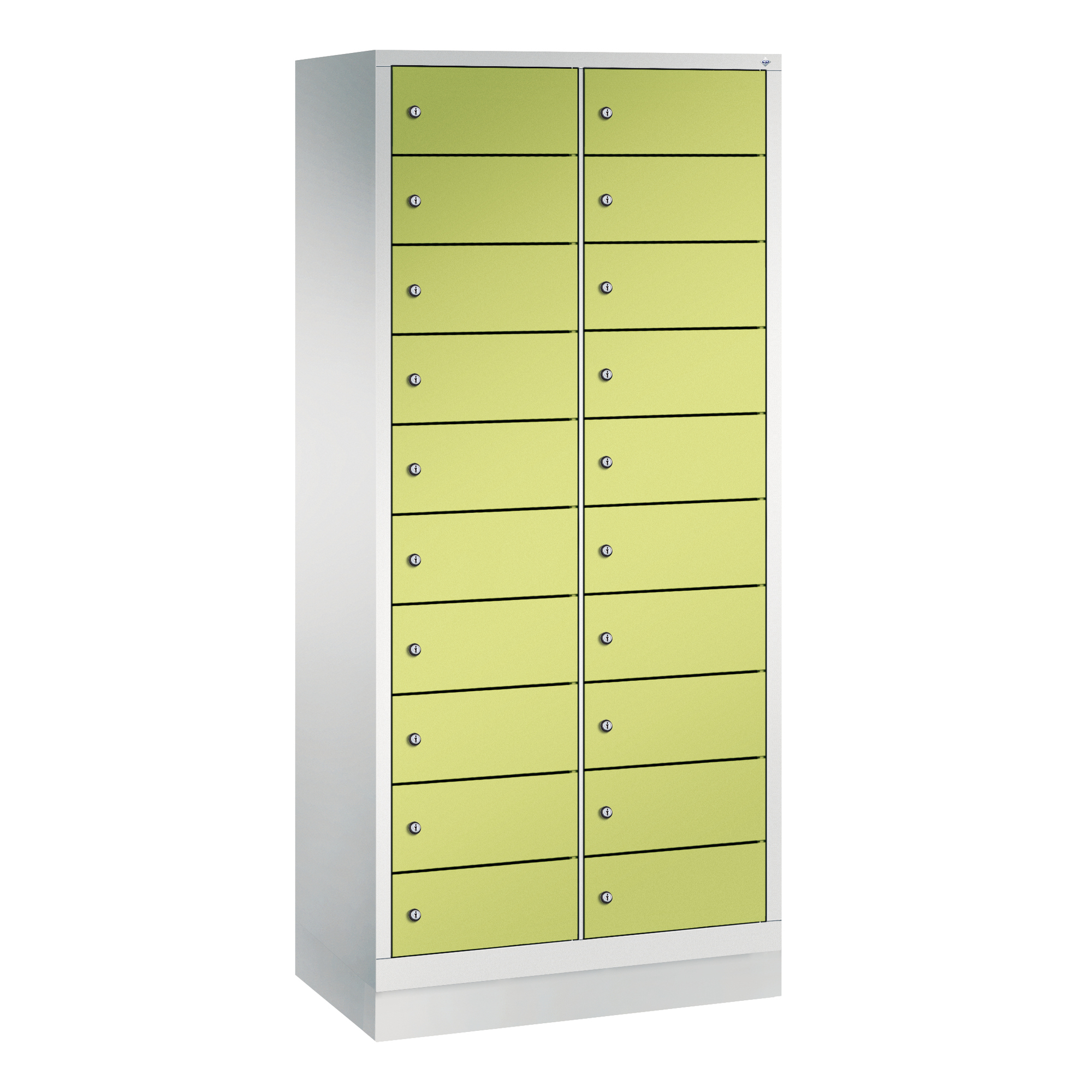 C+P Schließfachschrank Evolo48 mit Sockel 2 x 10 Fächer — 2