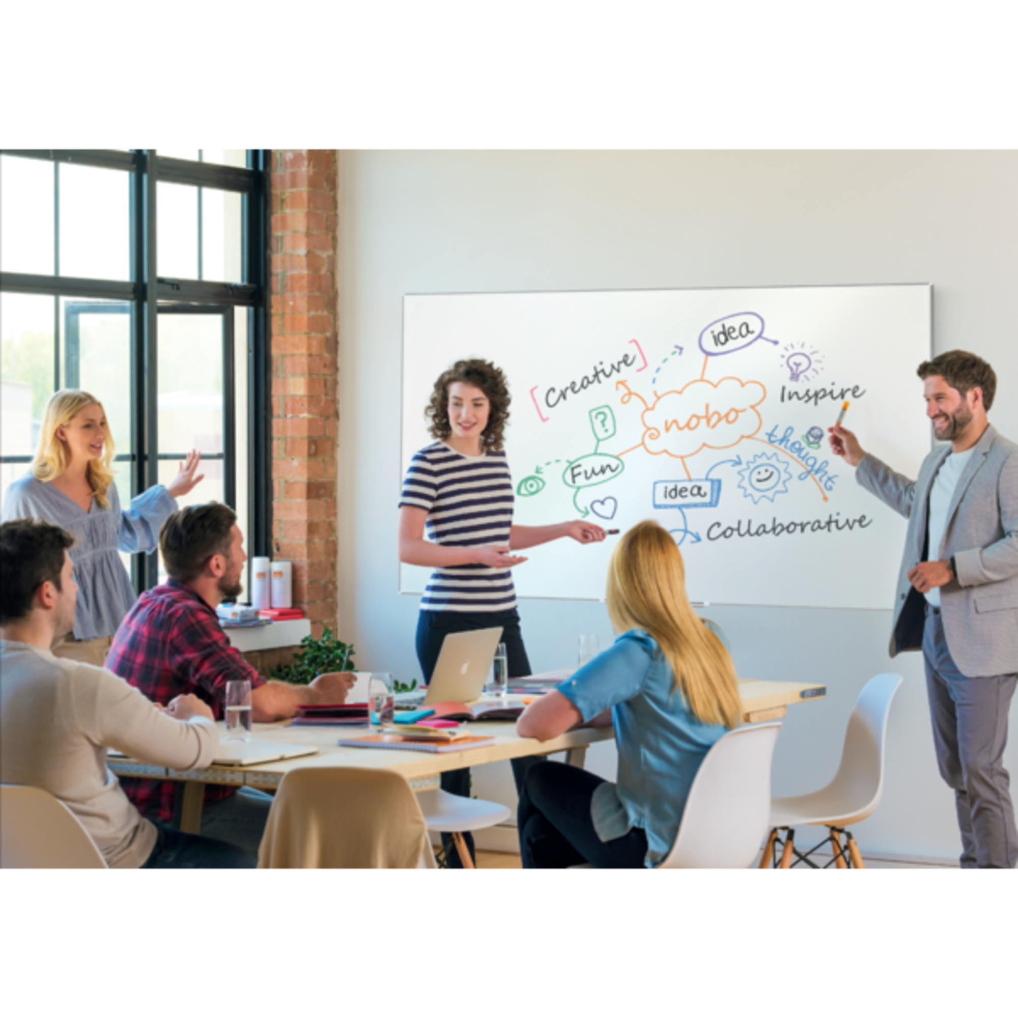 Nobo Impression Pro Lacquered steel Magnetic Whiteboard 150x100cm