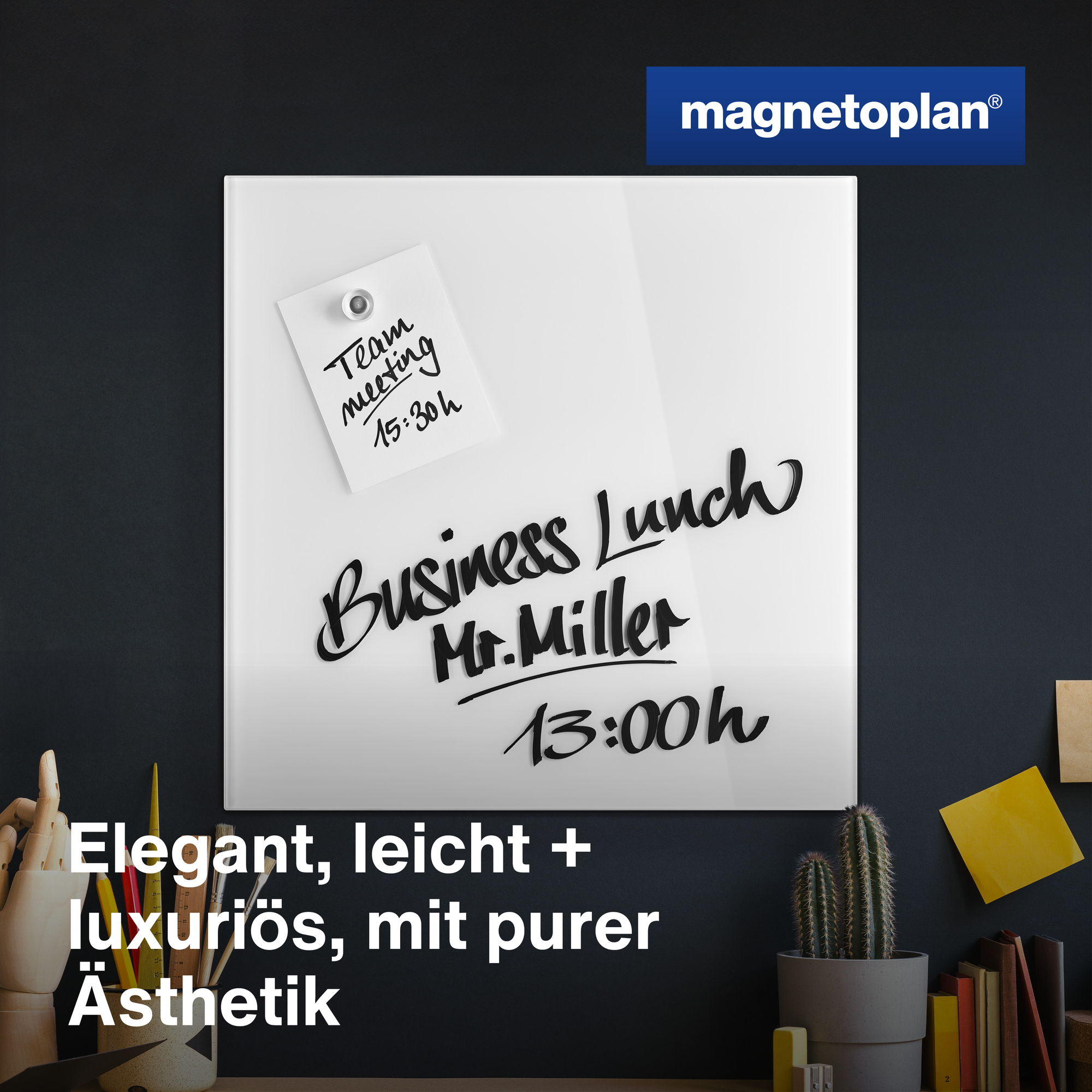 magnetoplan® Glasboard Design brillantweiß — 2