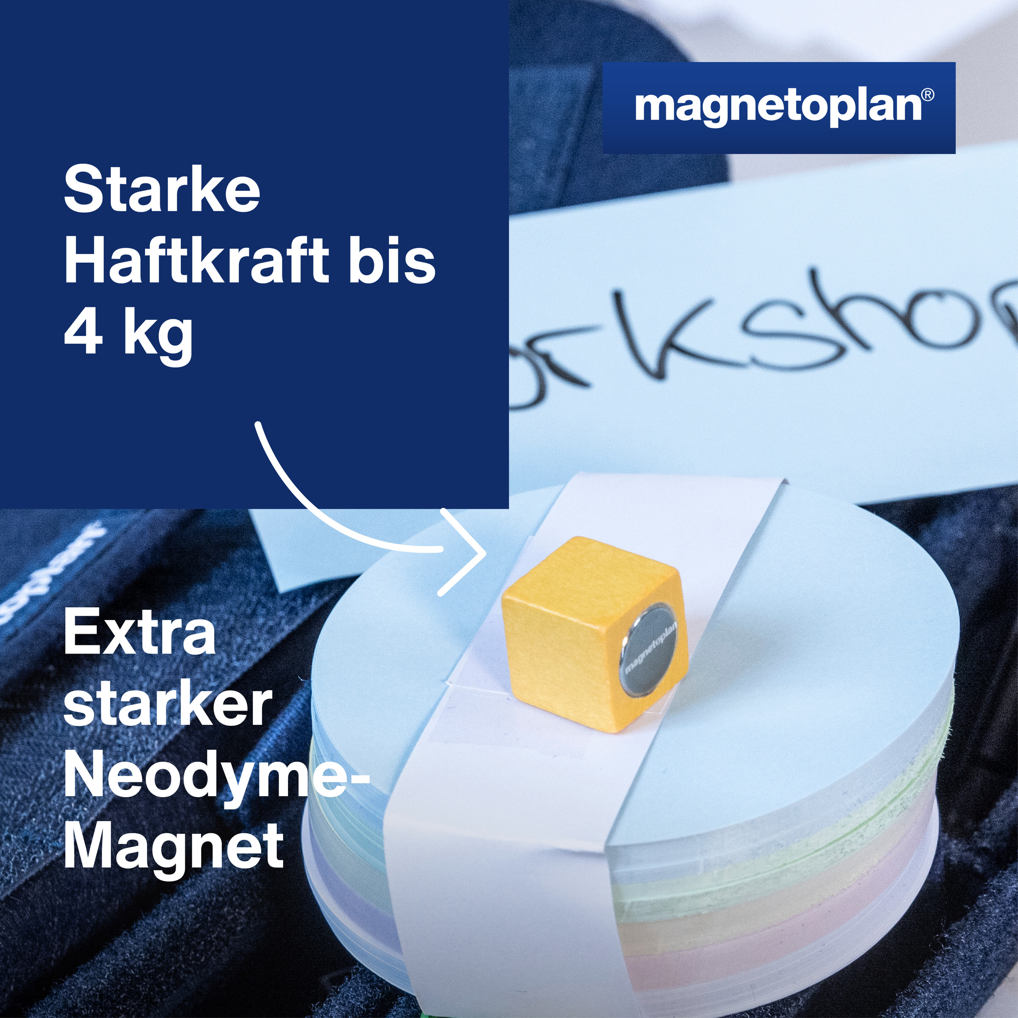 magnetoplan® Magnet Design Wood Series Würfel — 2