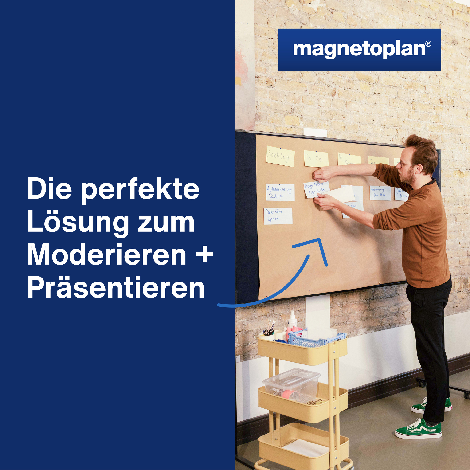 magnetoplan® Moderationskarte Rechteck 20 x 10 cm (B x H) 120 g/m² 500 St./Pack. — 2