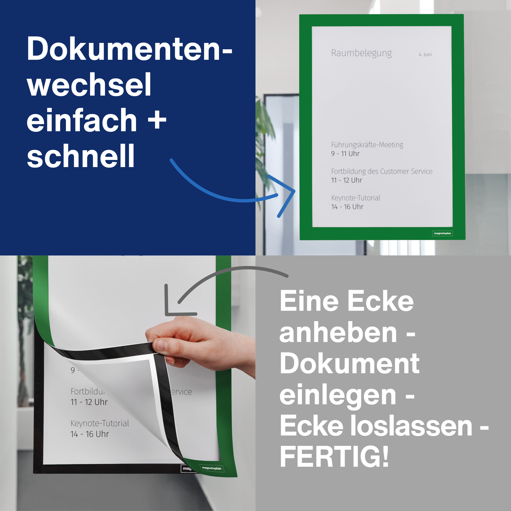 magnetoplan® Magnetrahmen magnetofix DIN A4 2 St./Pack. — 2