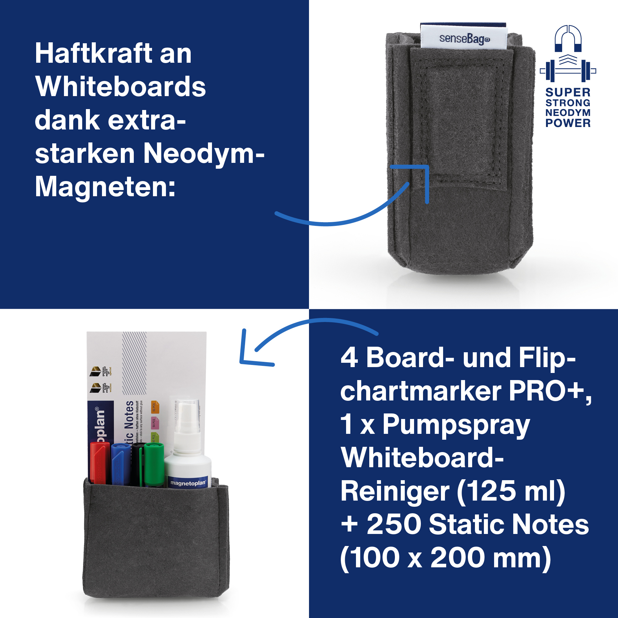 magnetoplan® Stiftehalter magnetoTray MEDIUM — 2
