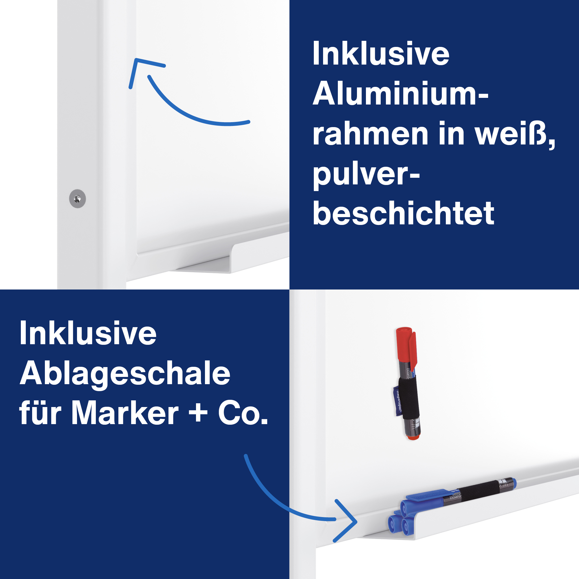 magnetoplan Universal-Board Filz - blau