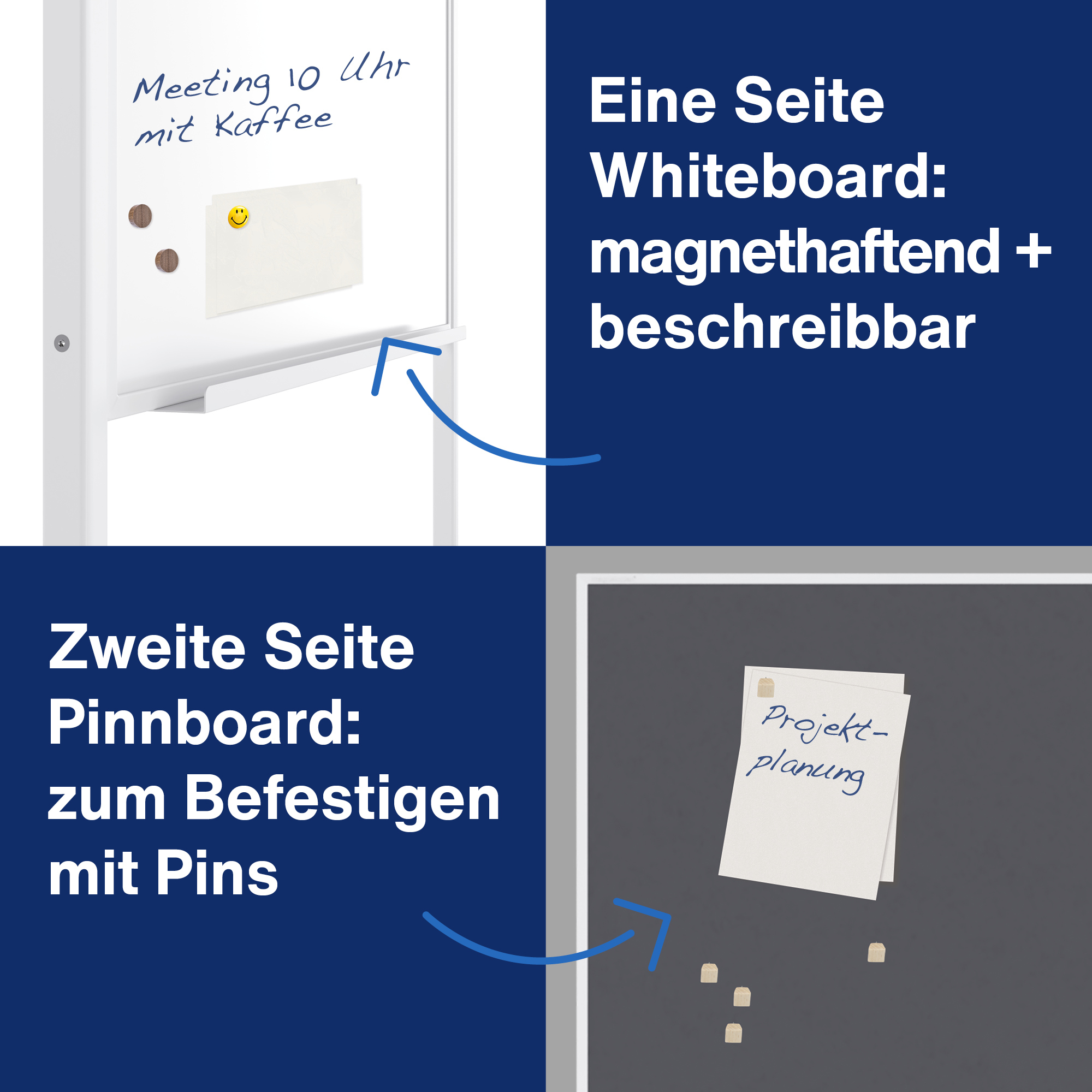 magnetoplan® Multifunktionstafel Universal 3-in-1 — 2