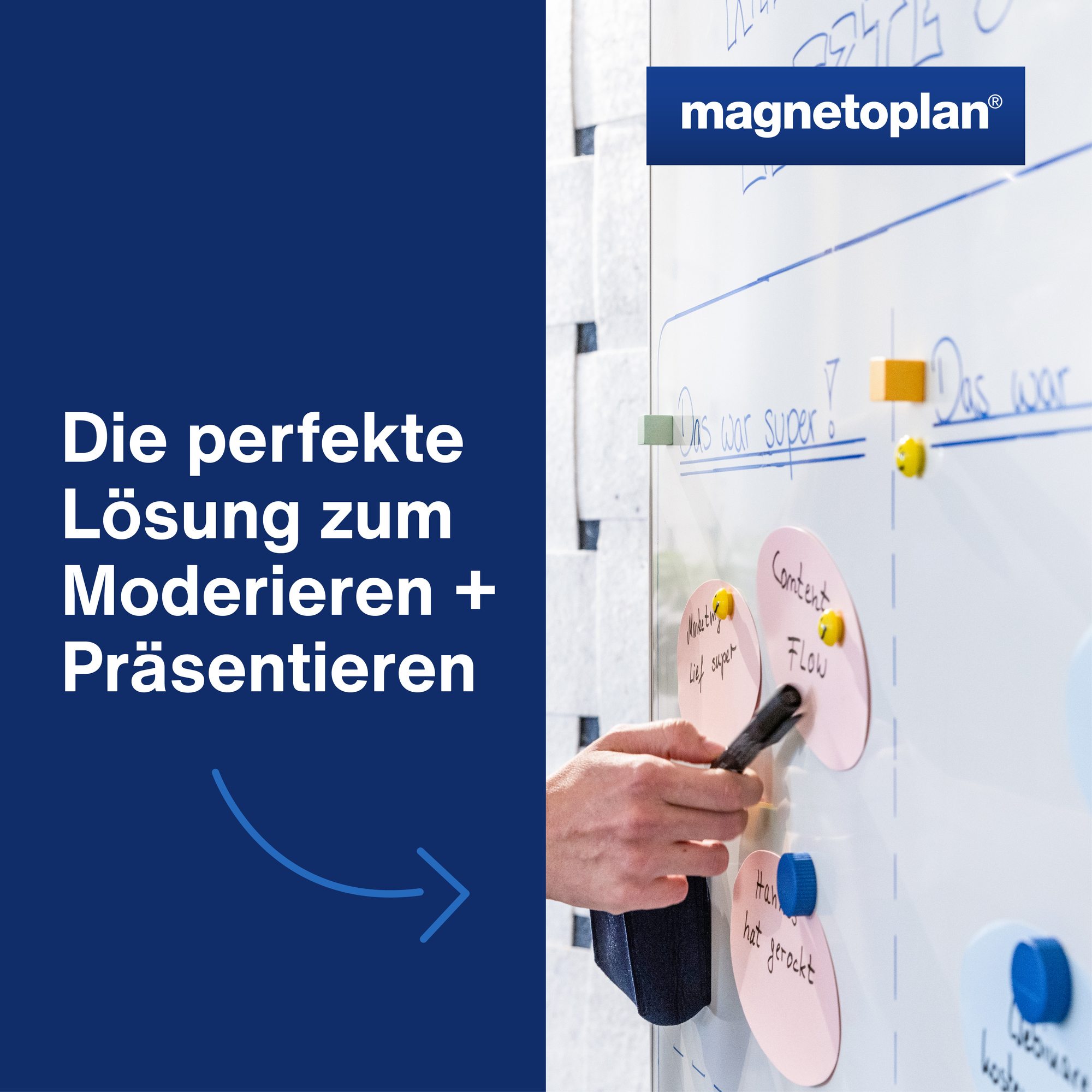 magnetoplan® Moderationskarte Kreis 14 cm 500 St./Pack. — 2