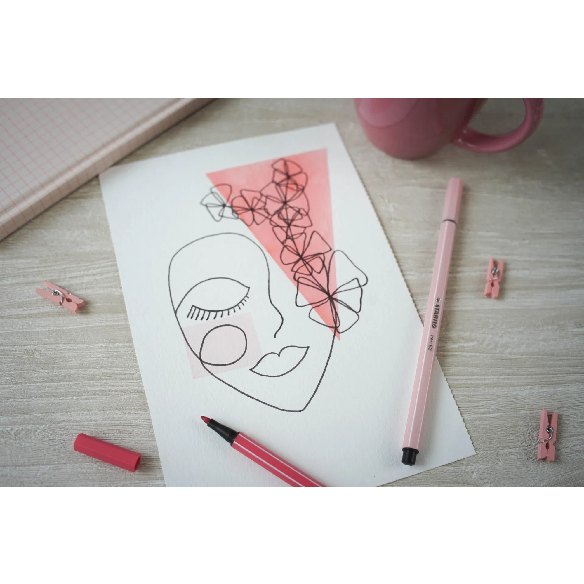 STABILO® Fasermaler Pen 68 6 St./Pack. — 2