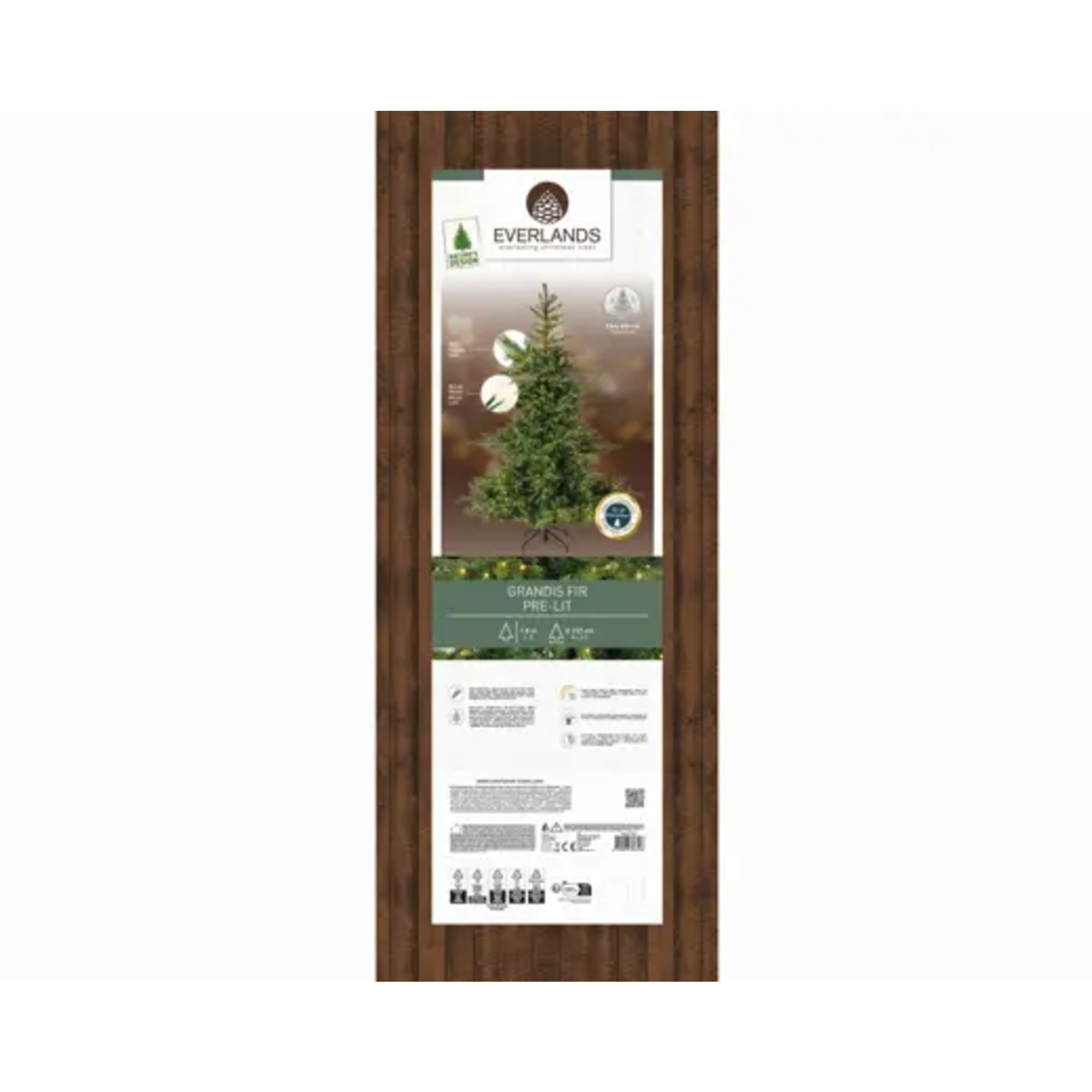EVERLANDS Weihnachtsbaum Grandis Fir mit Beleuchtung 132 x 180 cm (Ø x H) — 2