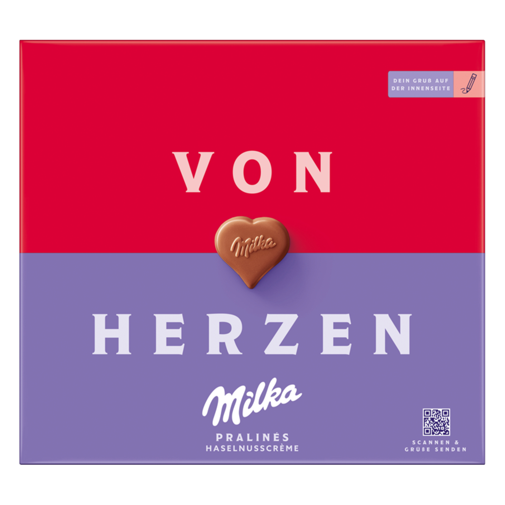 Milka 'I Love Milka' Pralinés Haselnusscrème, 110g